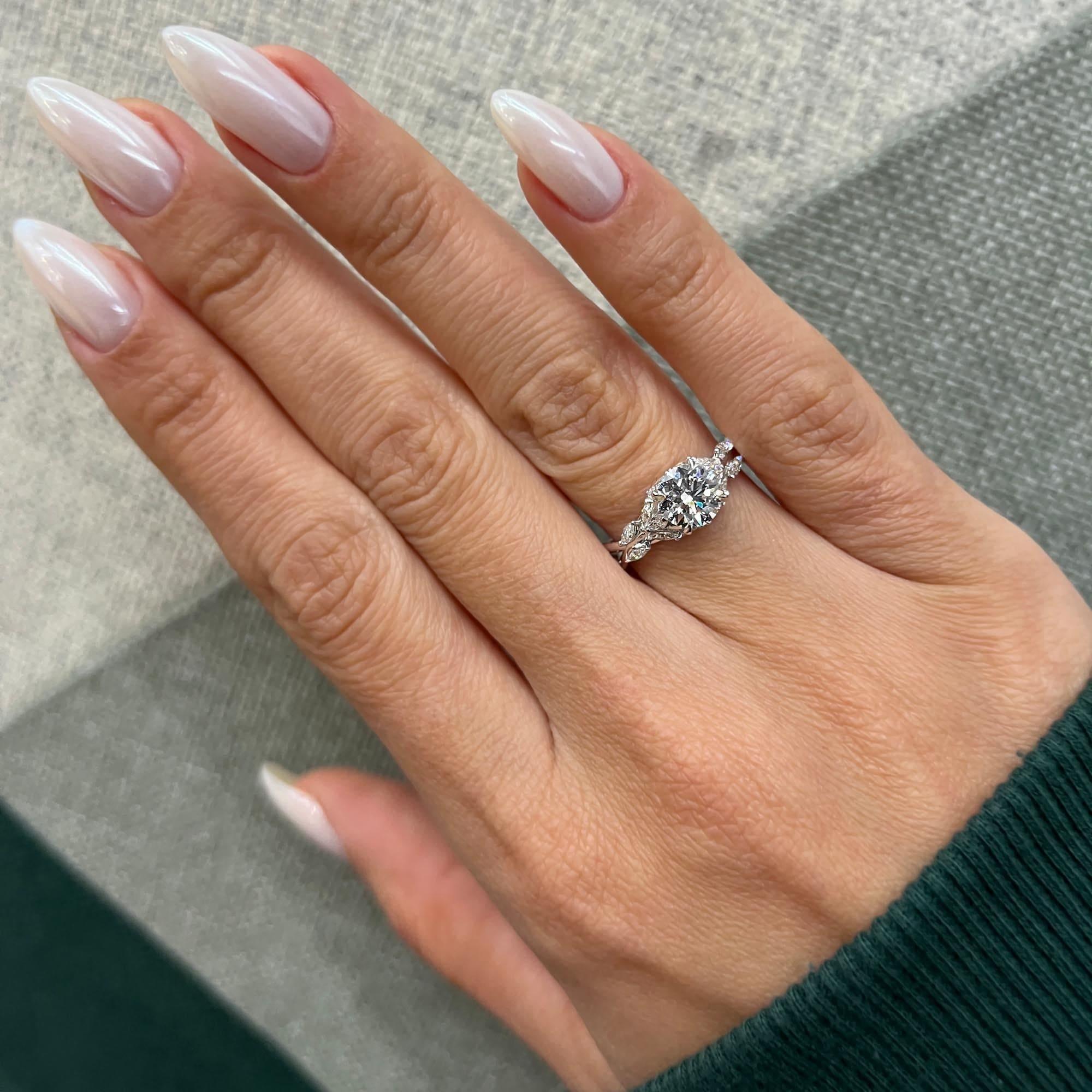 Letitia Nature Inspired GIA Natural Diamond Engagement Ring