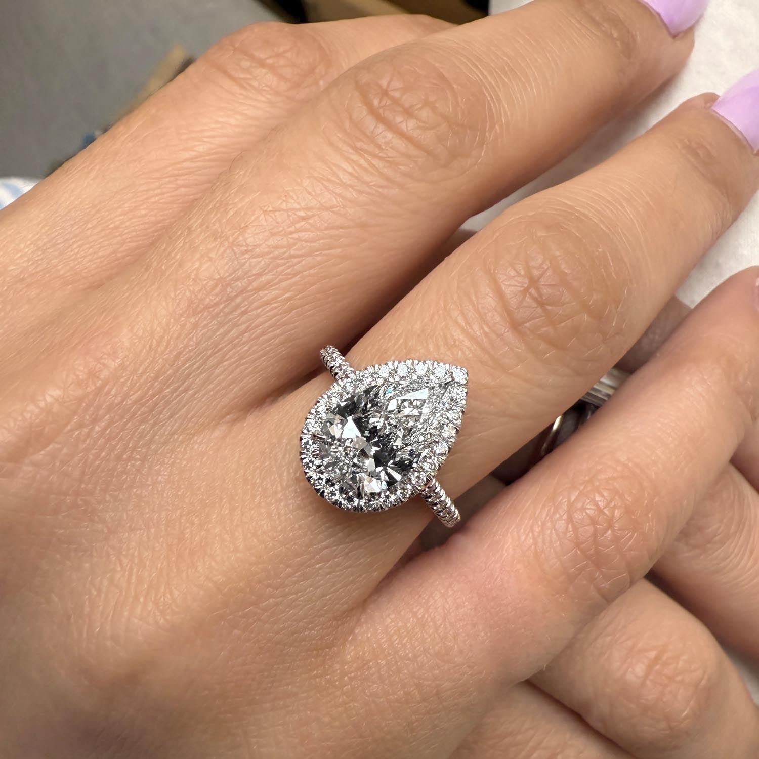 Lorelei Halo Lab Grown Diamond Engagement Ring