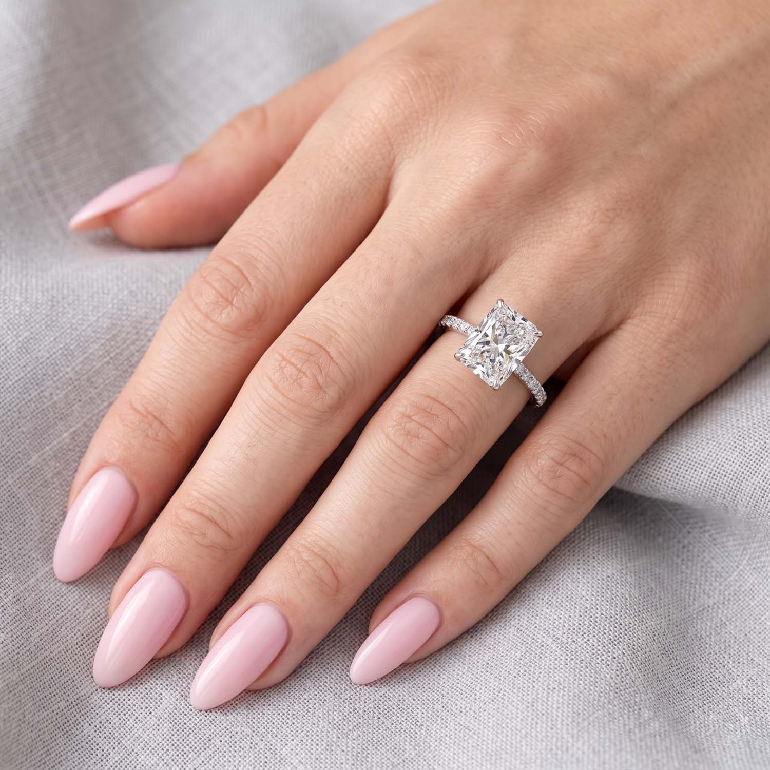 Rory Hidden Halo Lab Grown Diamond Engagement Ring