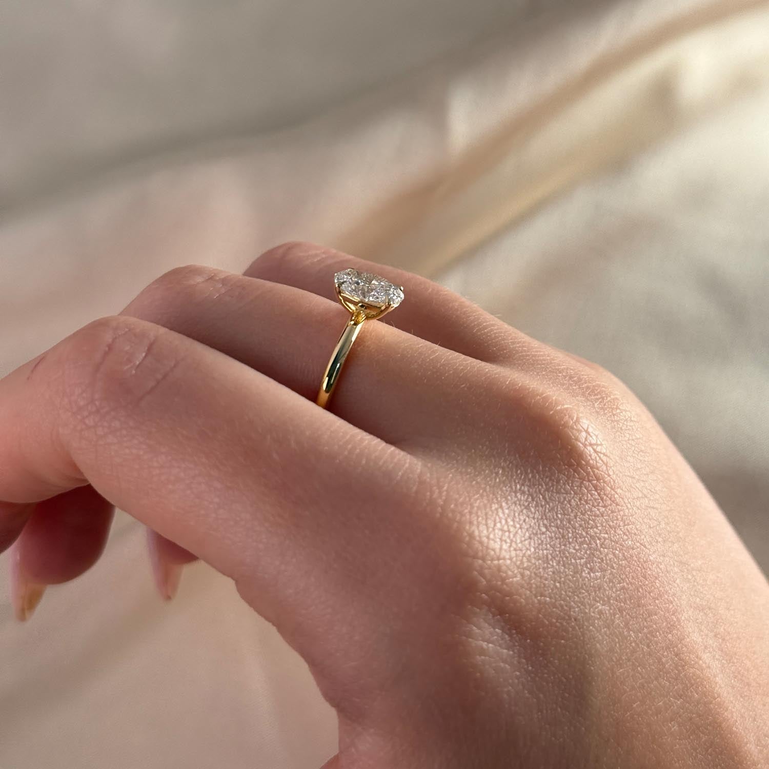 Texas Solitaire Lab Grown Diamond Engagement Ring