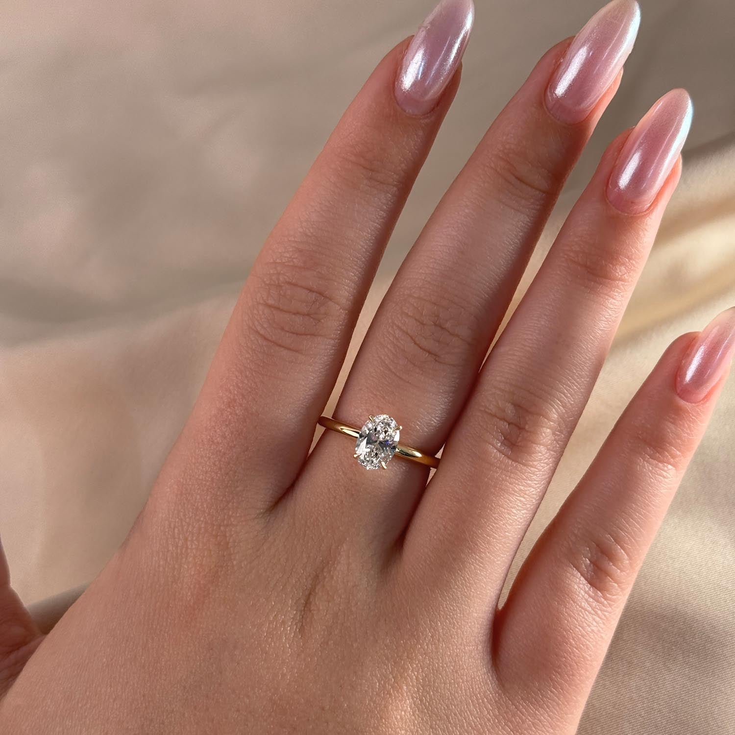 Texas Solitaire Lab Grown Diamond Engagement Ring
