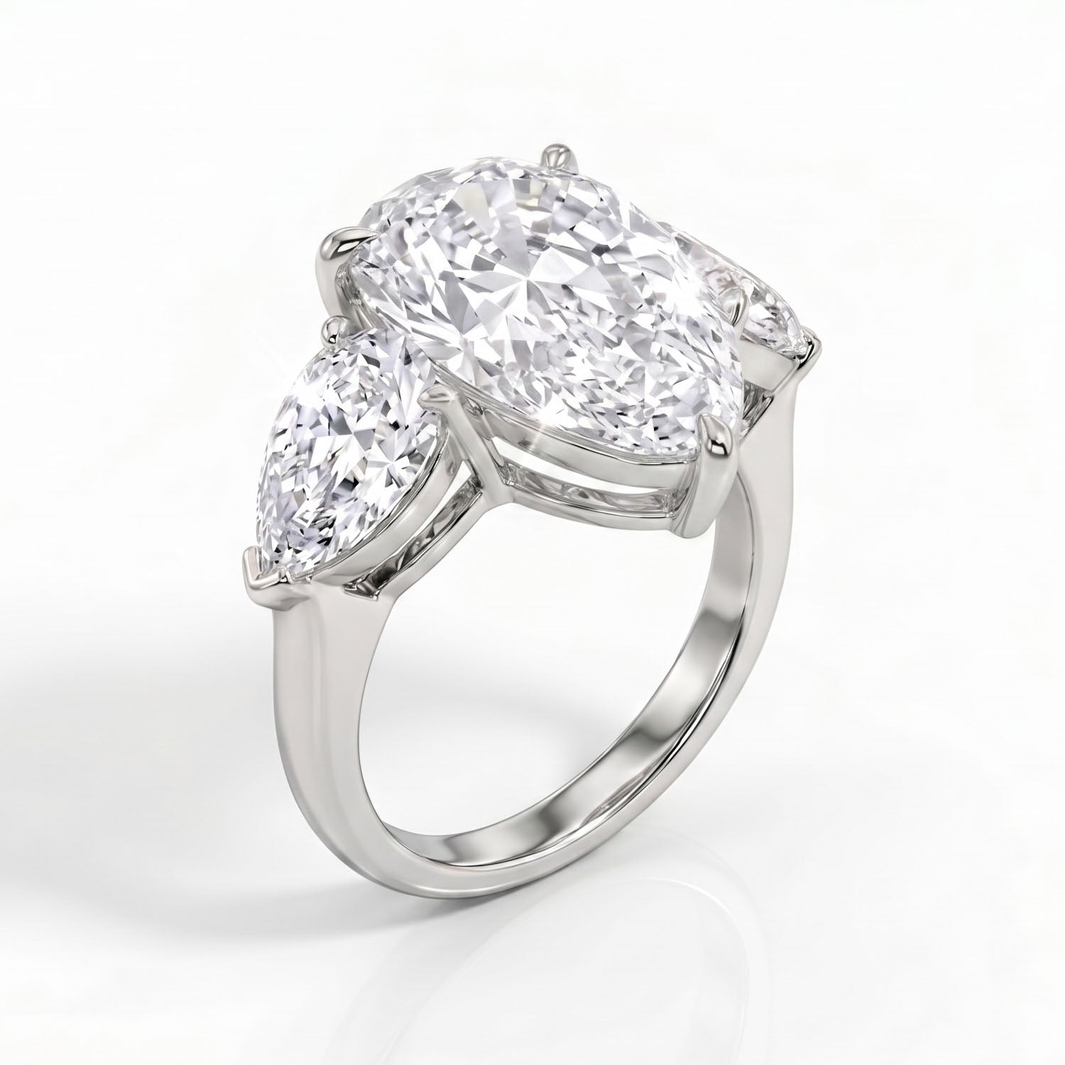 Cora Three Stone Lab Grown Diamond Engagement Ring