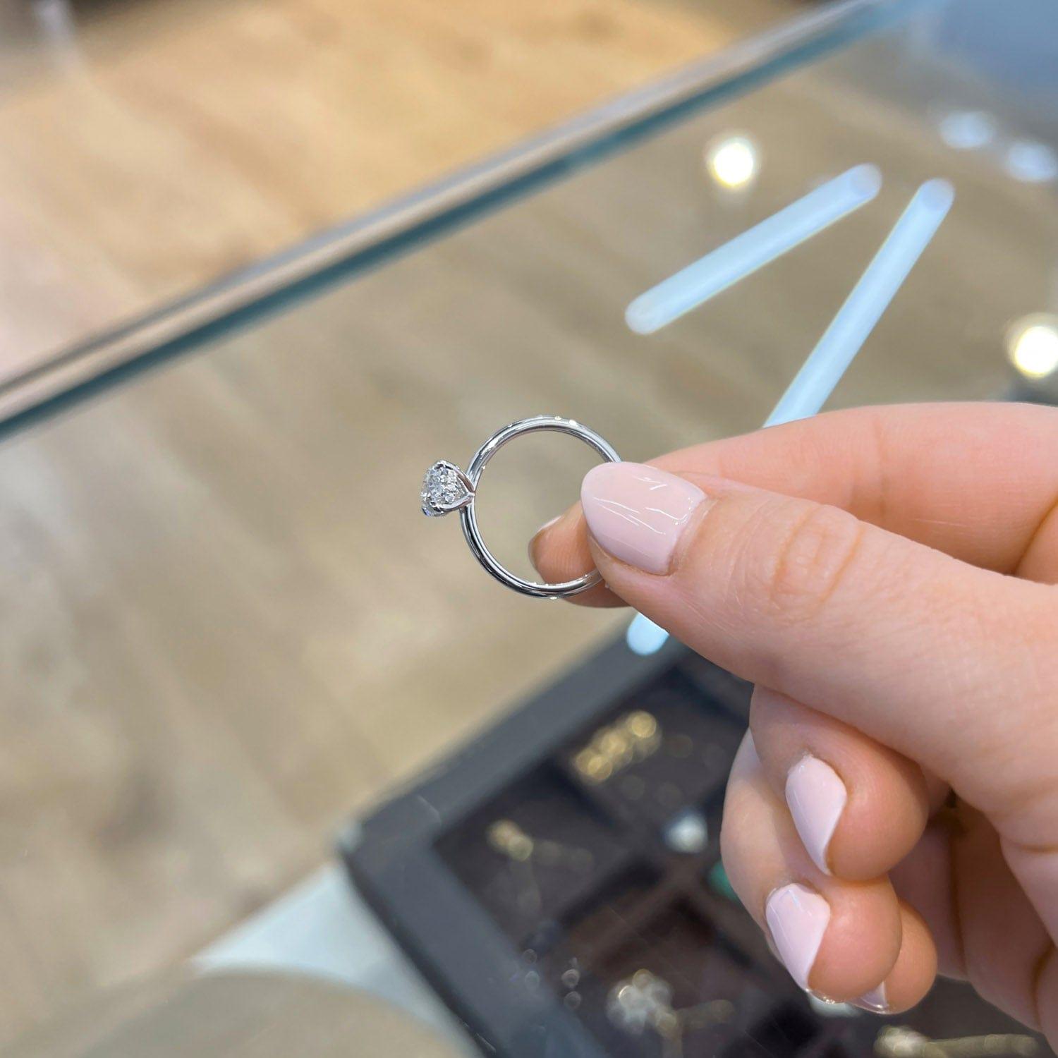 Allegra Hidden Halo Lab Grown Diamond Engagement Ring