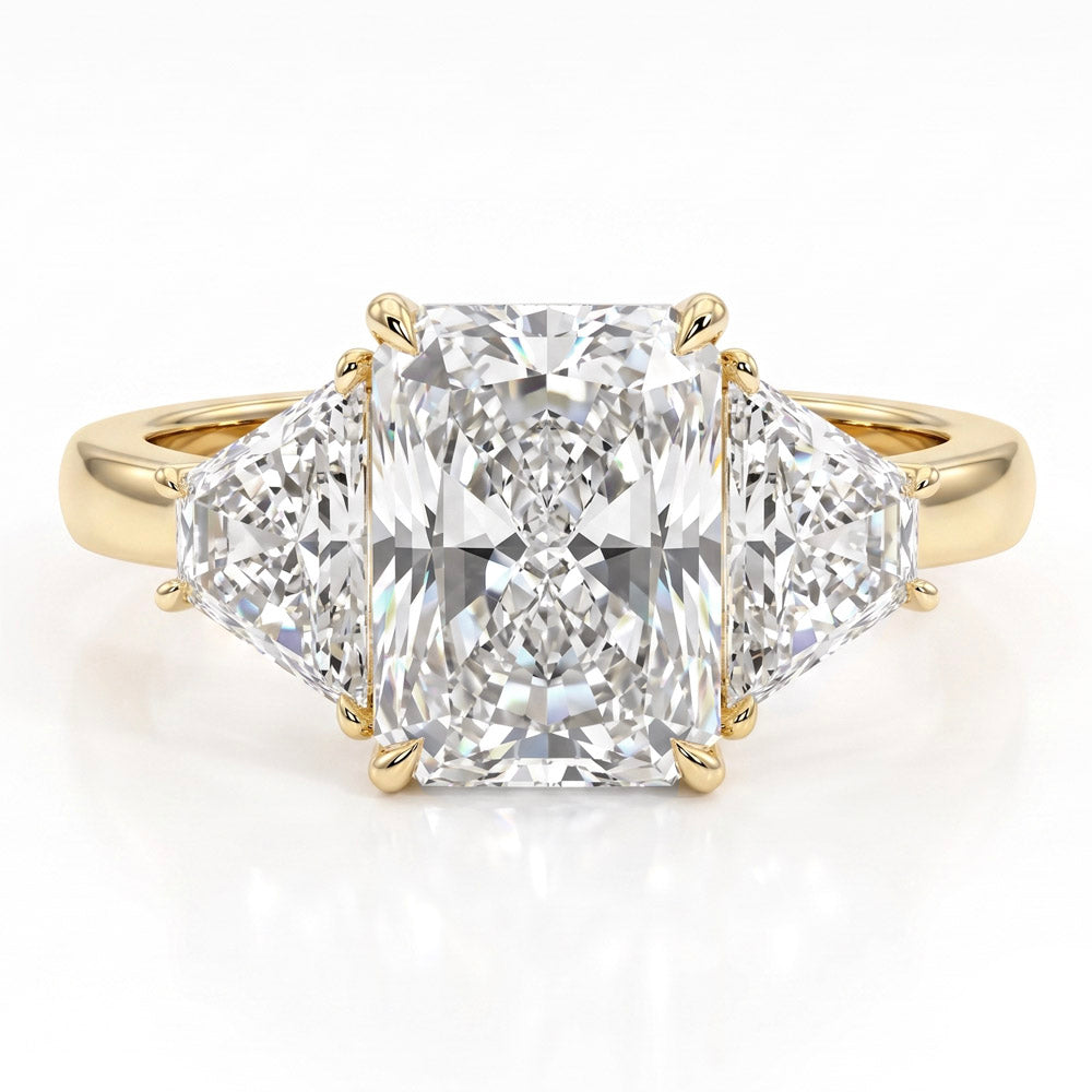 Lena Three Stone Lab Grown Diamond Engagement Ring