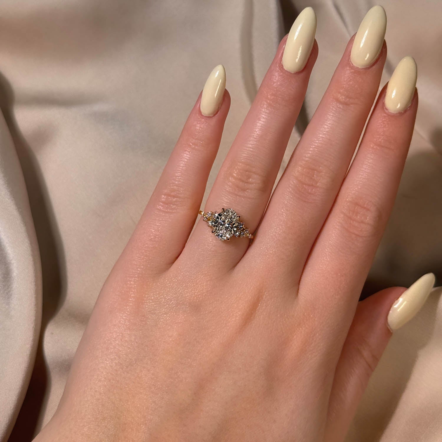 Chloe Snowdrift GIA Natural Diamond Engagement Ring