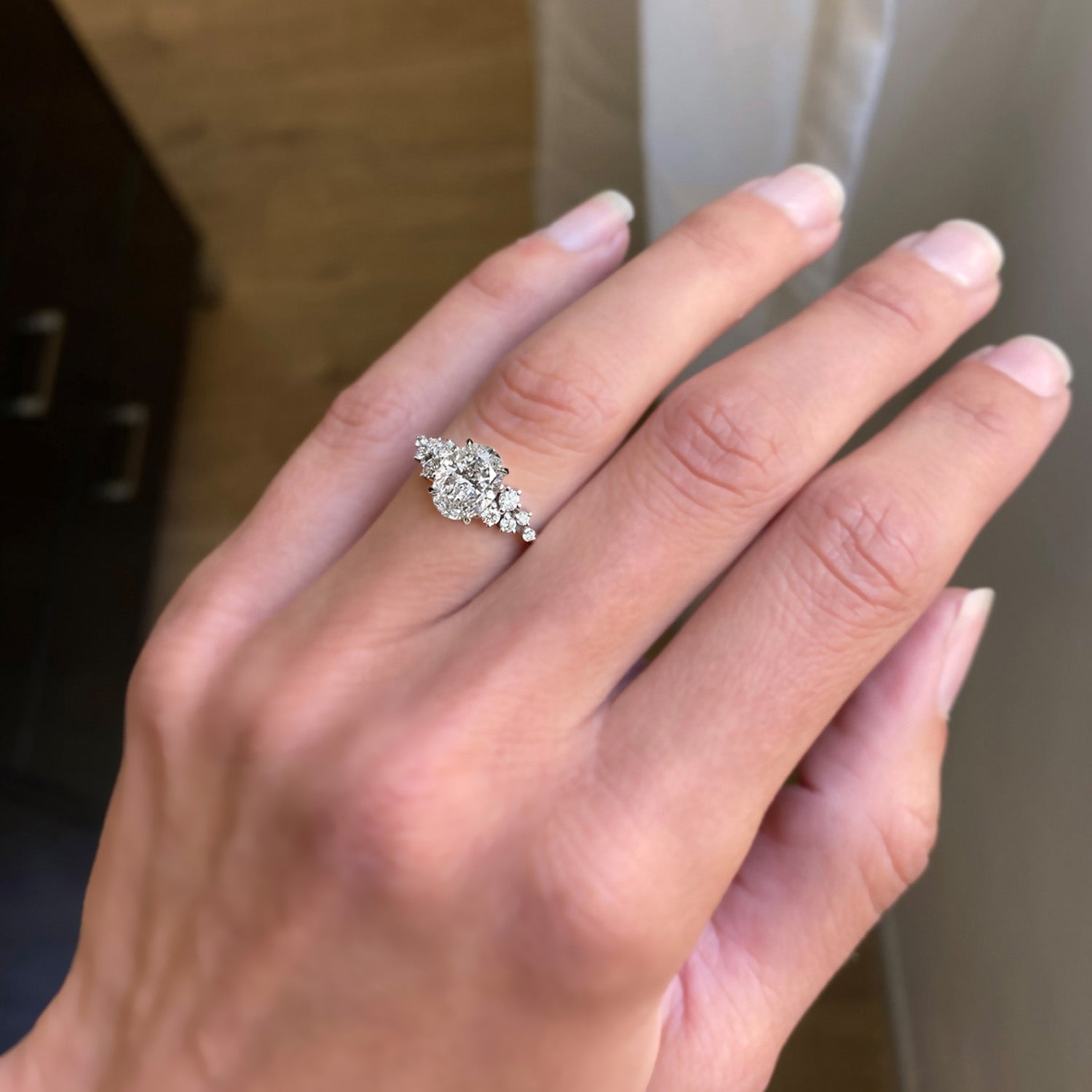 Chloe-Twin Snowdrift Lab Grown Diamond Engagement Ring