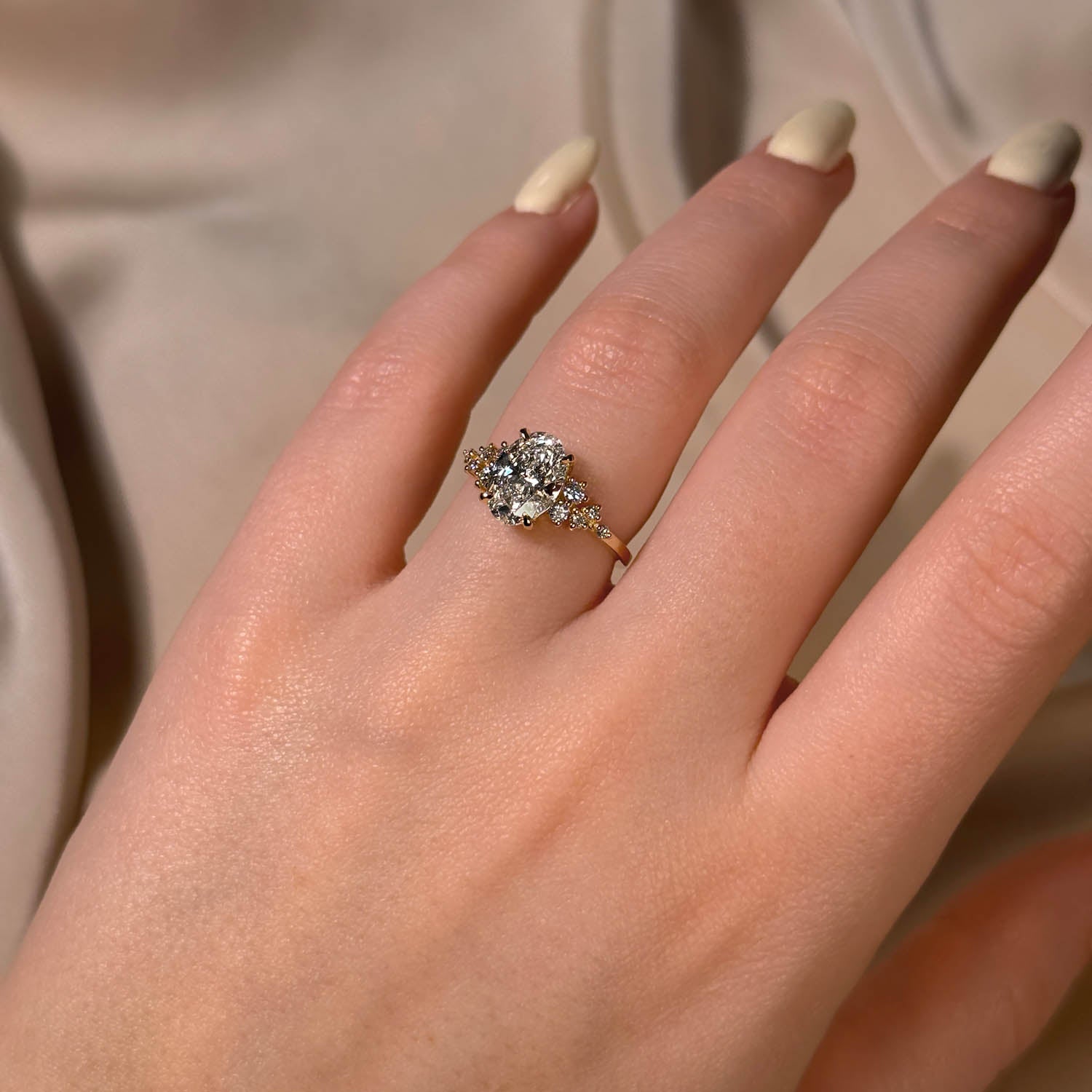 Chloe Snowdrift GIA Natural Diamond Engagement Ring