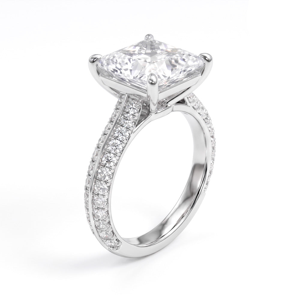 Briar Pave Setting Lab Grown Diamond Engagement Ring