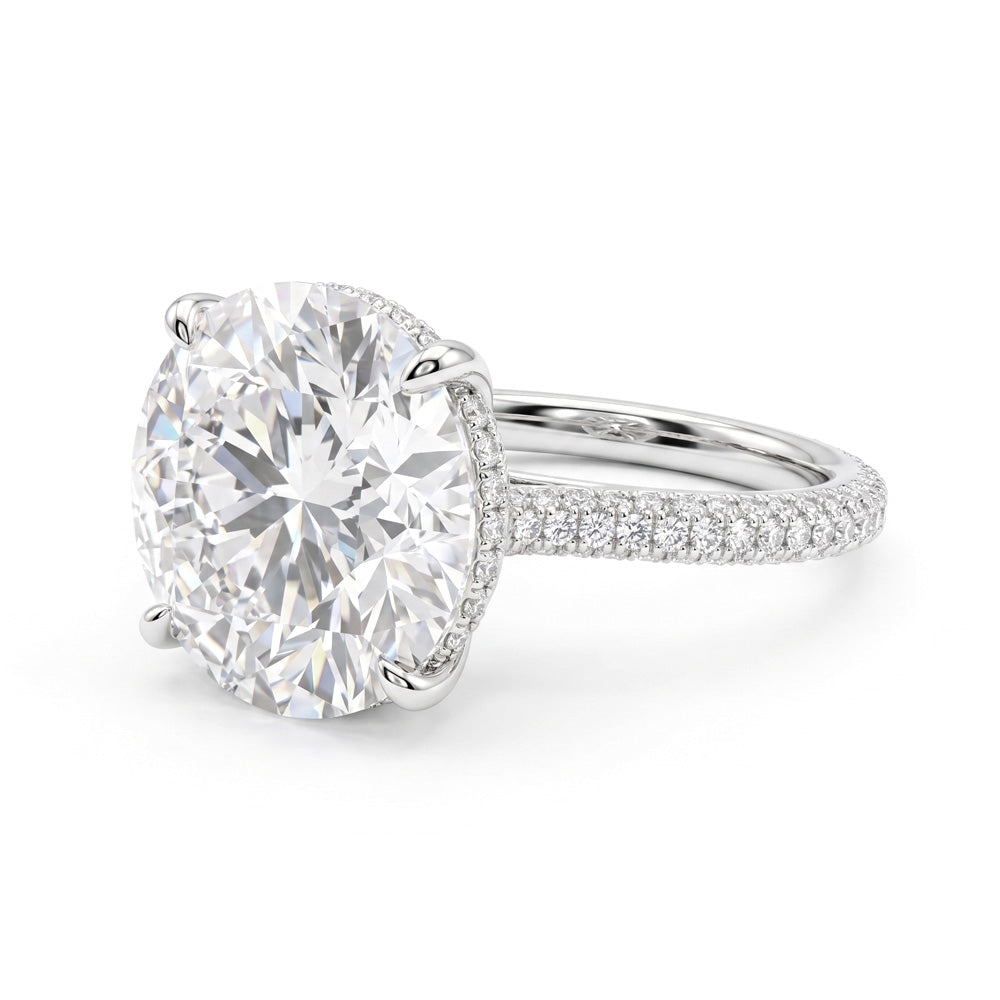 Teagan Hidden Halo Lab Grown Diamond Engagement Ring