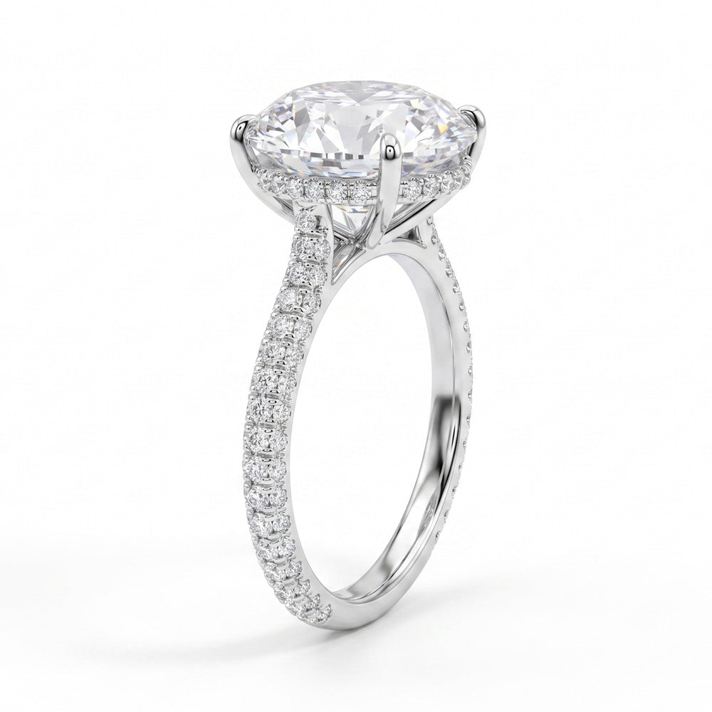 Teagan Hidden Halo Lab Grown Diamond Engagement Ring