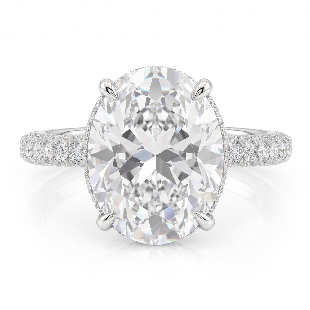 Quinn Hidden Halo Lab Grown Diamond Engagement Ring
