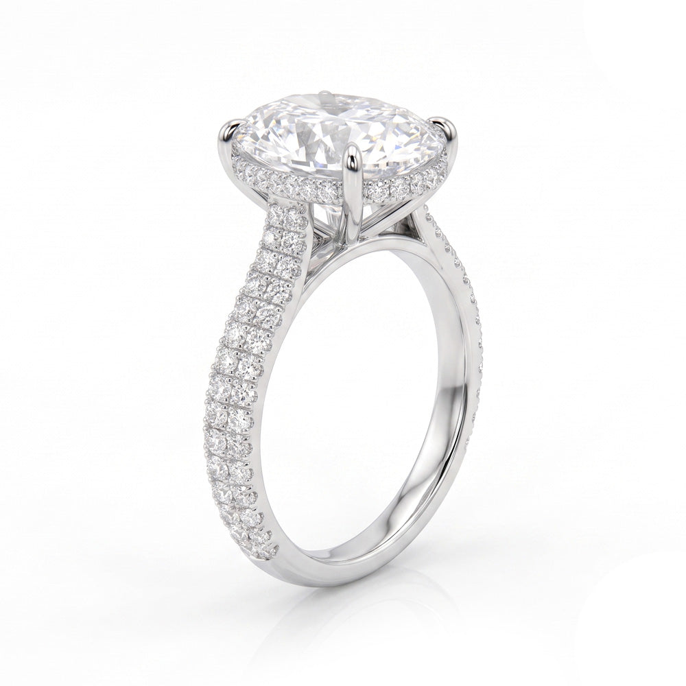Quinn Hidden Halo Lab Grown Diamond Engagement Ring