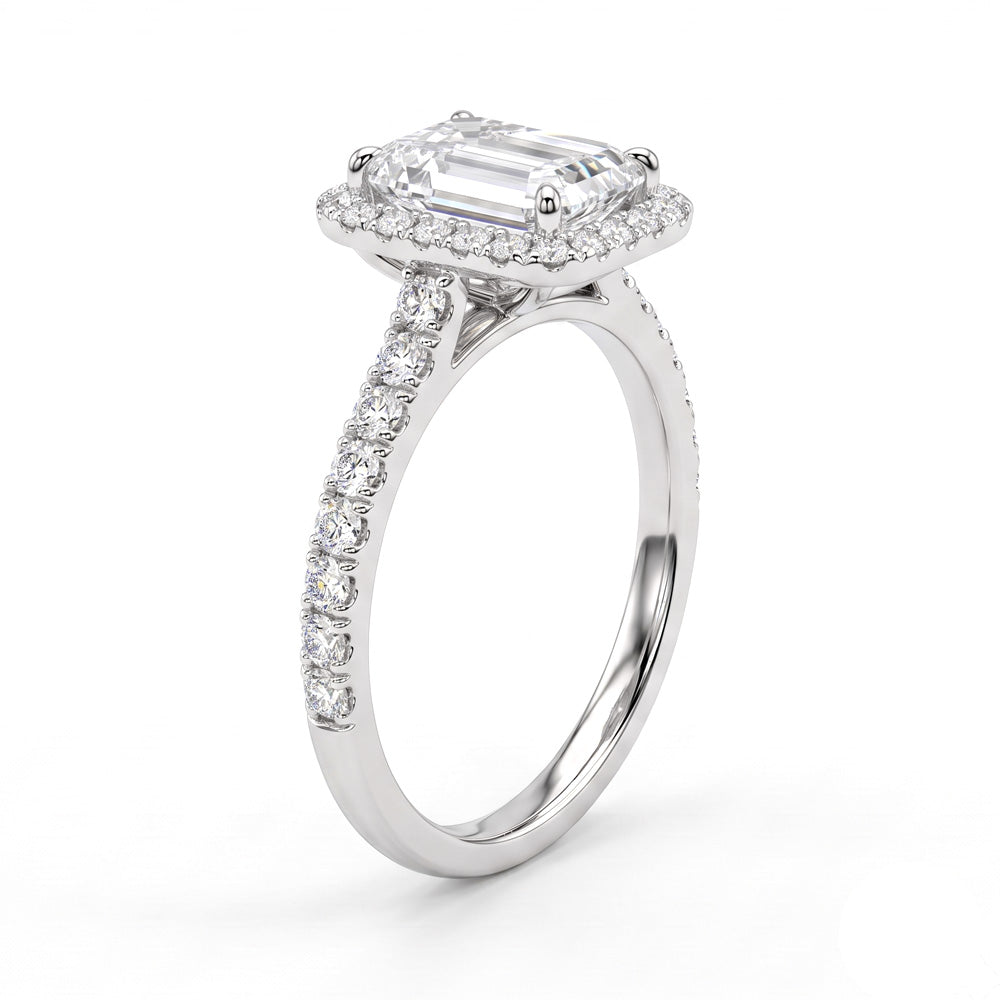 Chaya Halo Lab Grown Diamond Engagement Ring