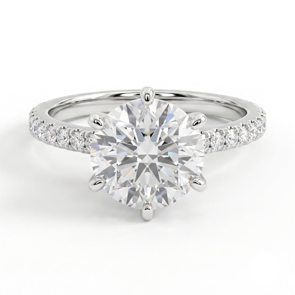 Raelyn Pave Setting Lab Grown Diamond Engagement Ring