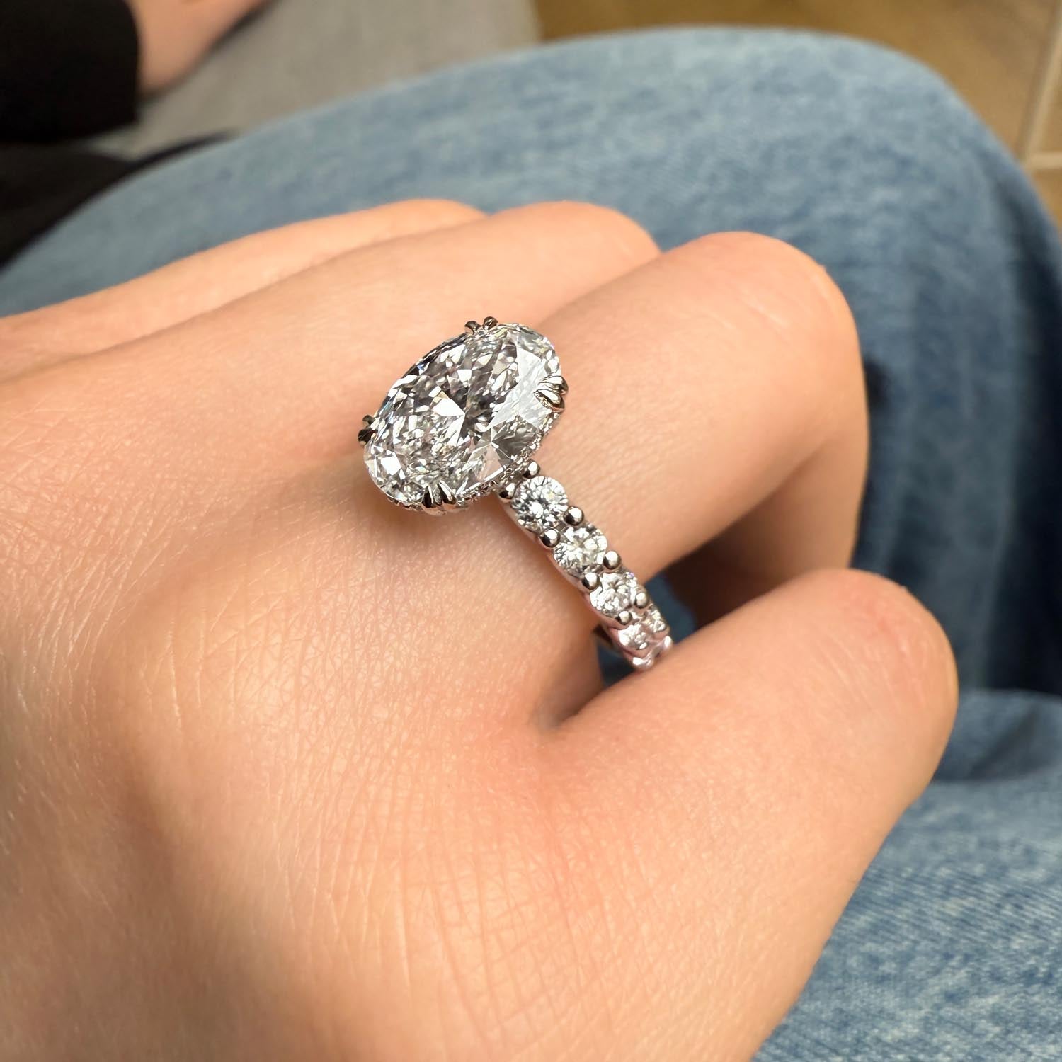 Chelsea Shared Prong Lab Grown Diamond Engagement Ring