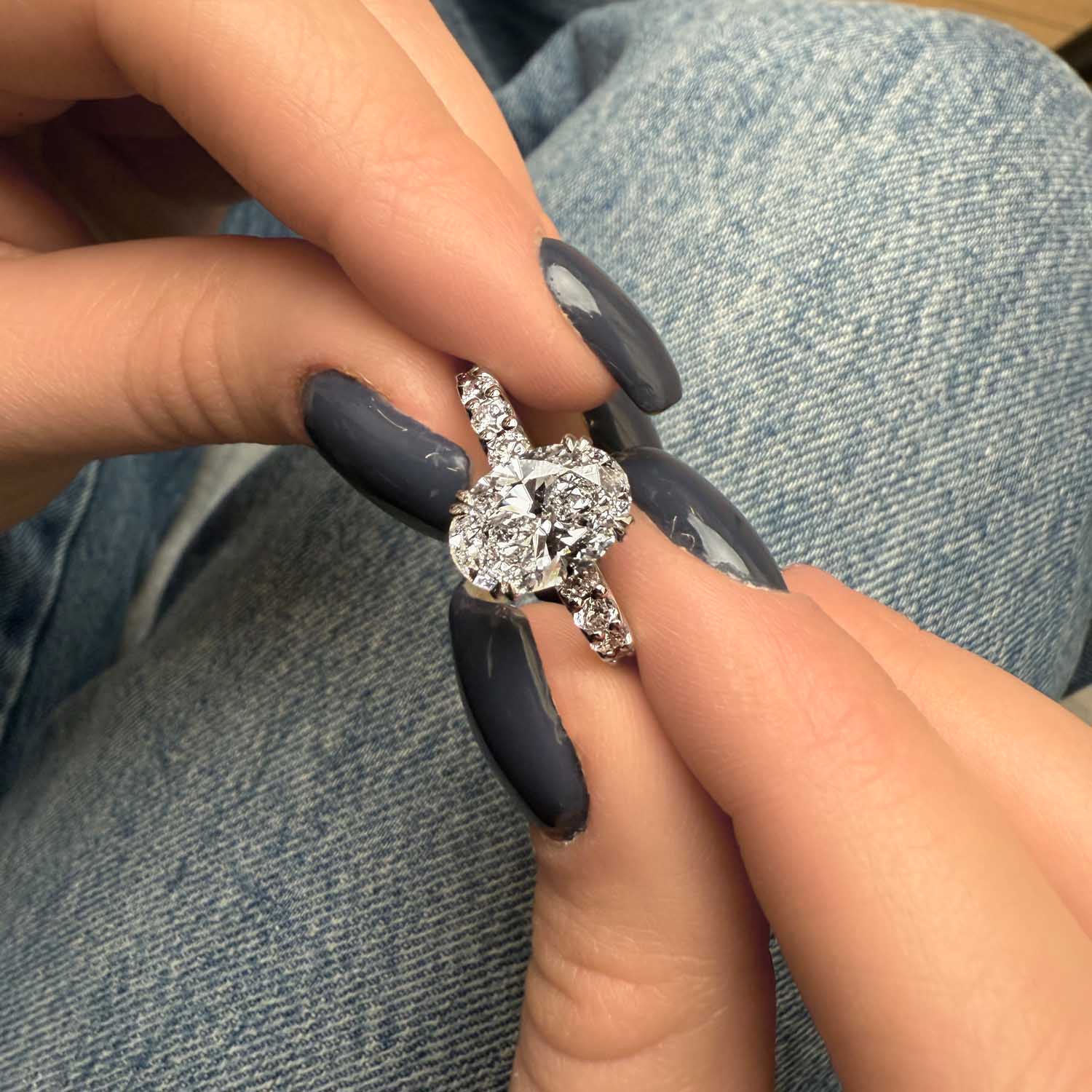 Chelsea Shared Prong Lab Grown Diamond Engagement Ring