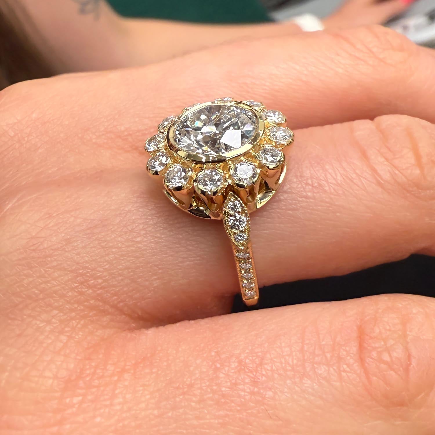 Juniper Vintage Lab Grown Diamond Engagement Ring
