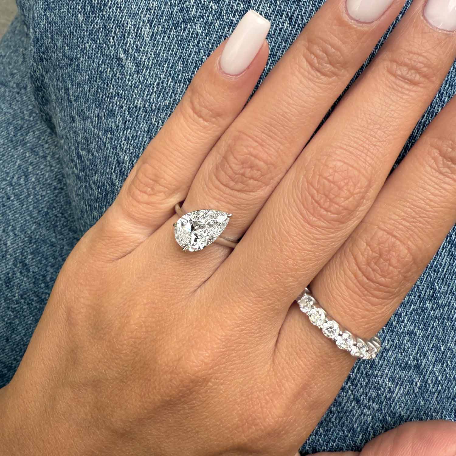 Orion Tilted Lab Grown Diamond Engagement Ring