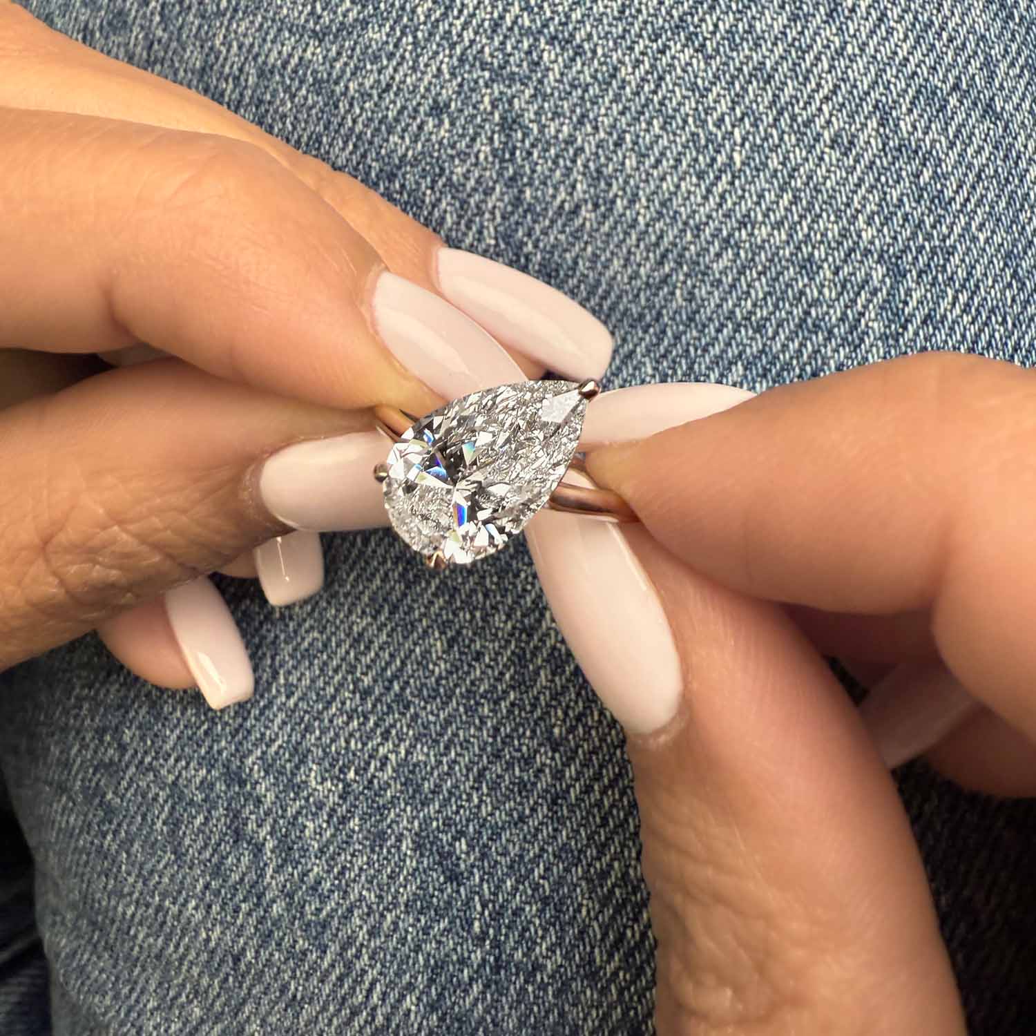 Orion Tilted Lab Grown Diamond Engagement Ring