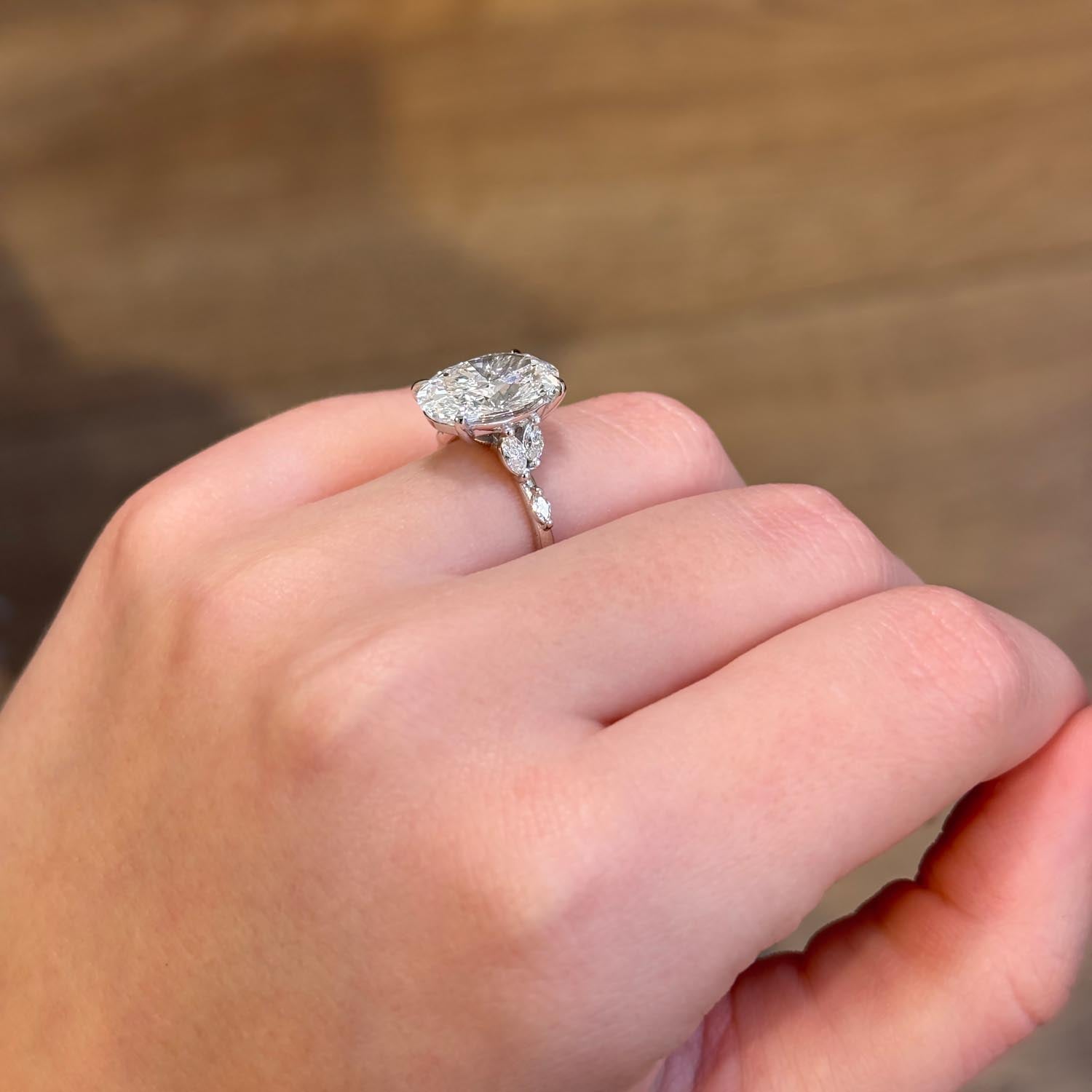 Amara Nature Inspired Lab Grown Diamond Engagement Ring