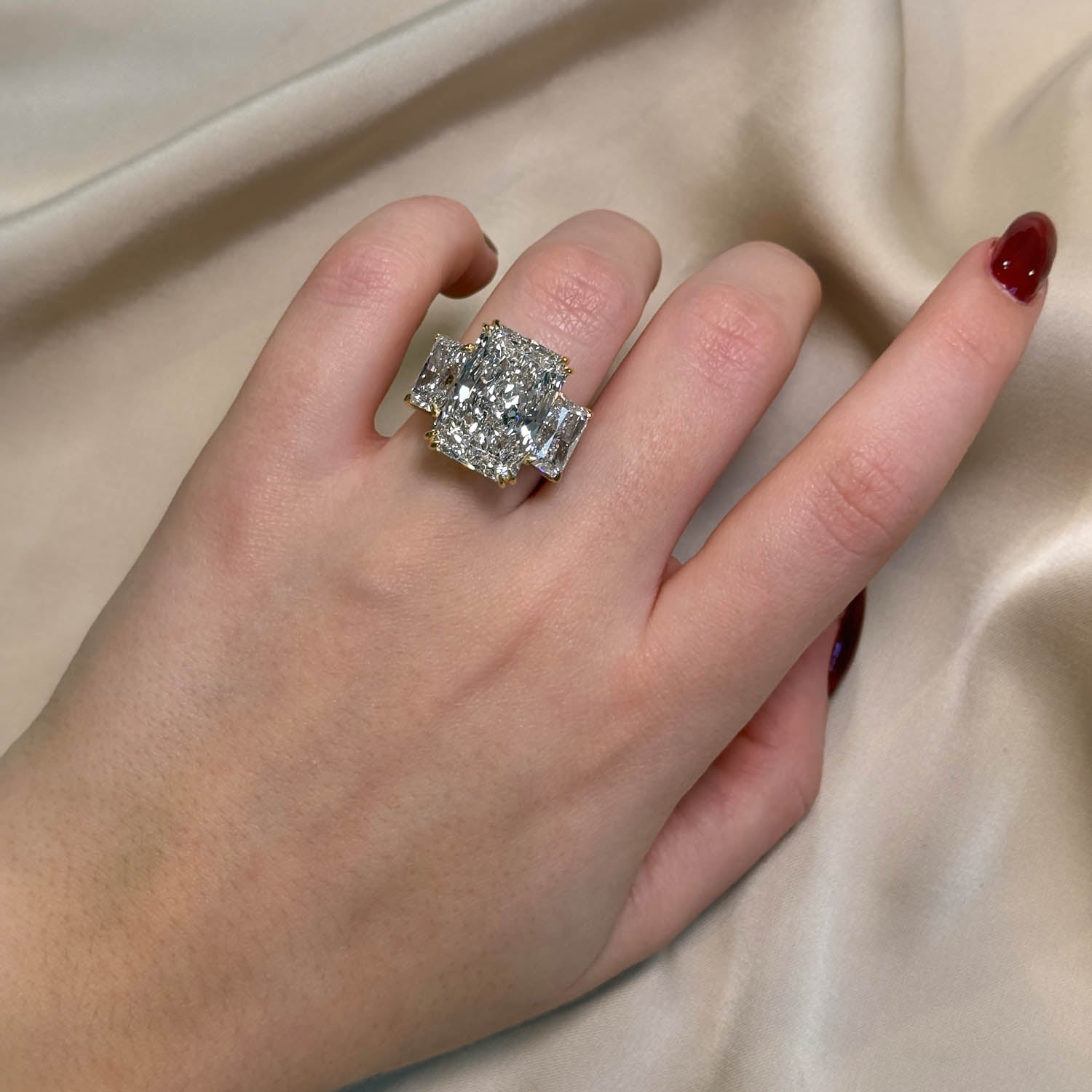 Silas Three Stone Lab Grown Diamond Engagement Ring