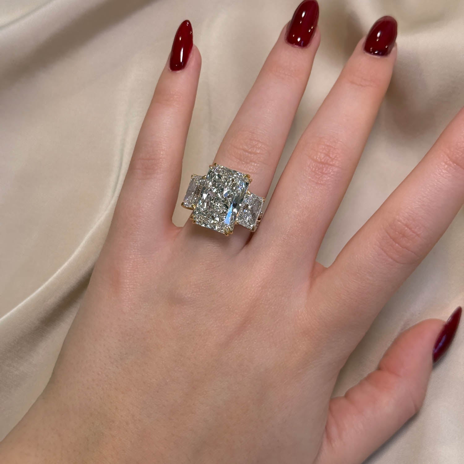 Silas Three Stone Lab Grown Diamond Engagement Ring