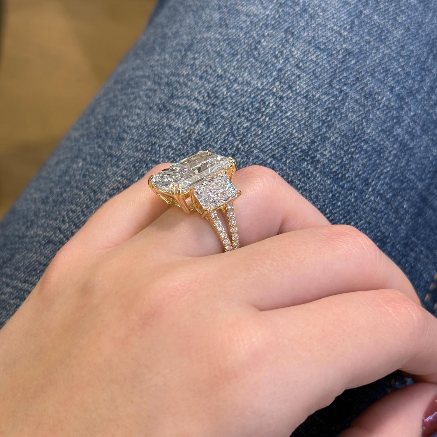 Silas Three Stone Lab Grown Diamond Engagement Ring