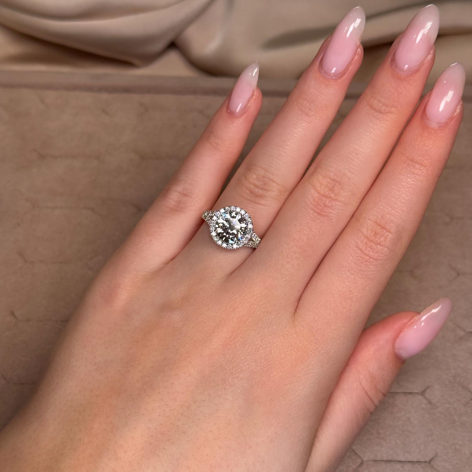 Callum Halo Lab Grown Diamond Engagement Ring