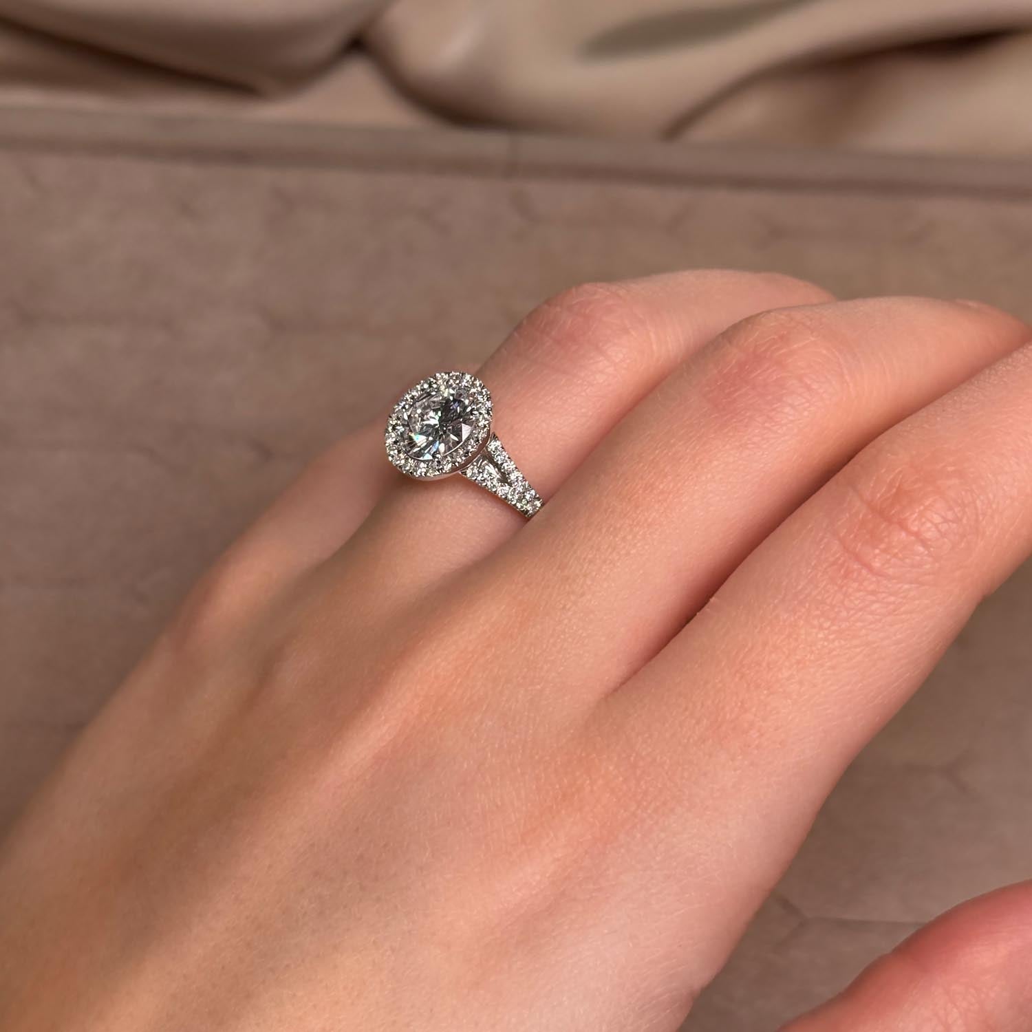 Callum Halo Lab Grown Diamond Engagement Ring