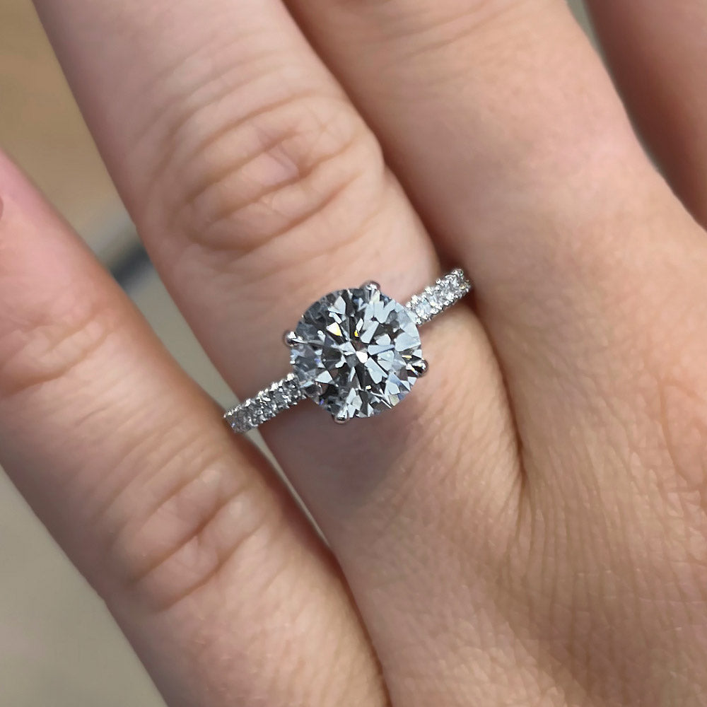 Aura 4-Prong Lab Grown Diamond Engagement Ring