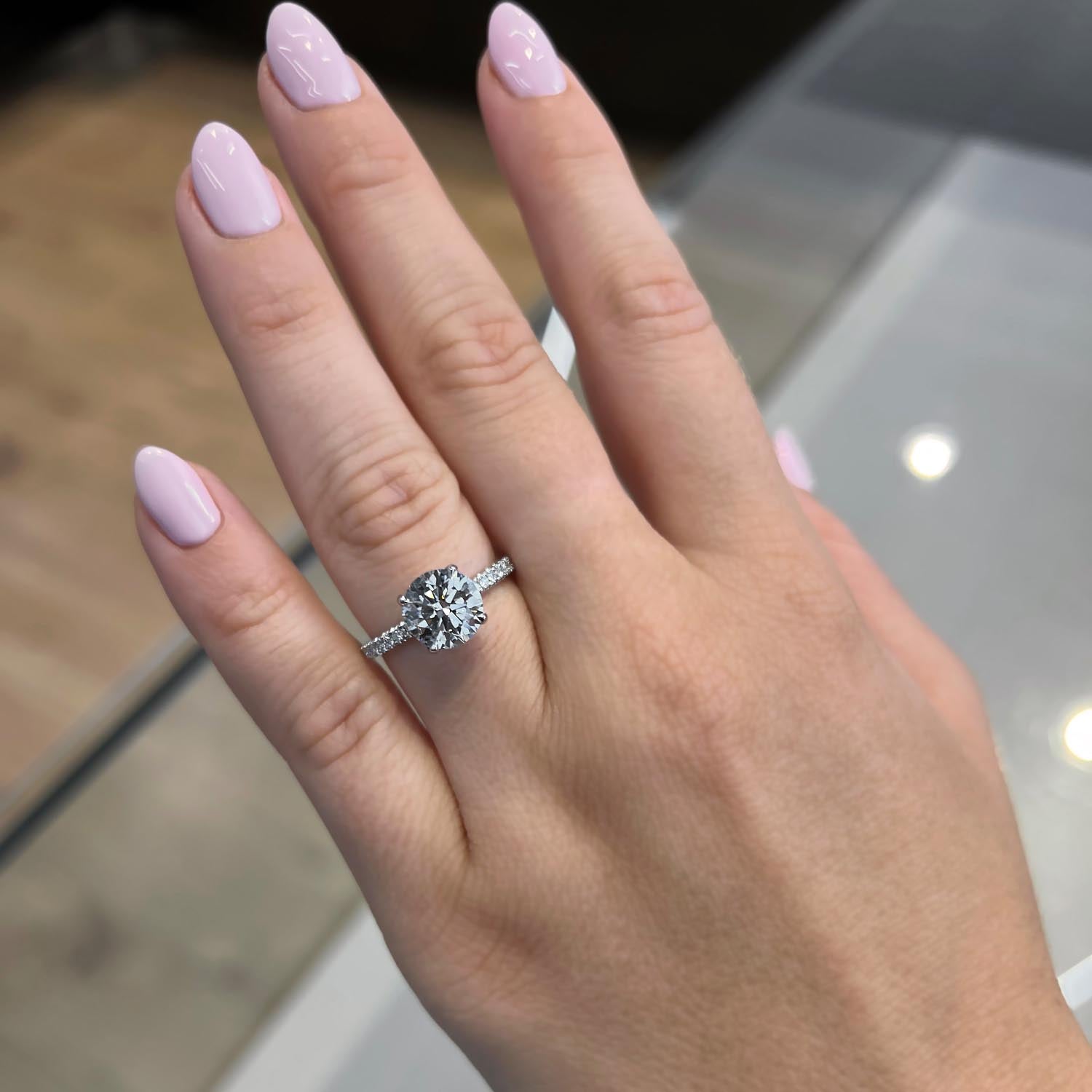 Aura 4-Prong Lab Grown Diamond Engagement Ring