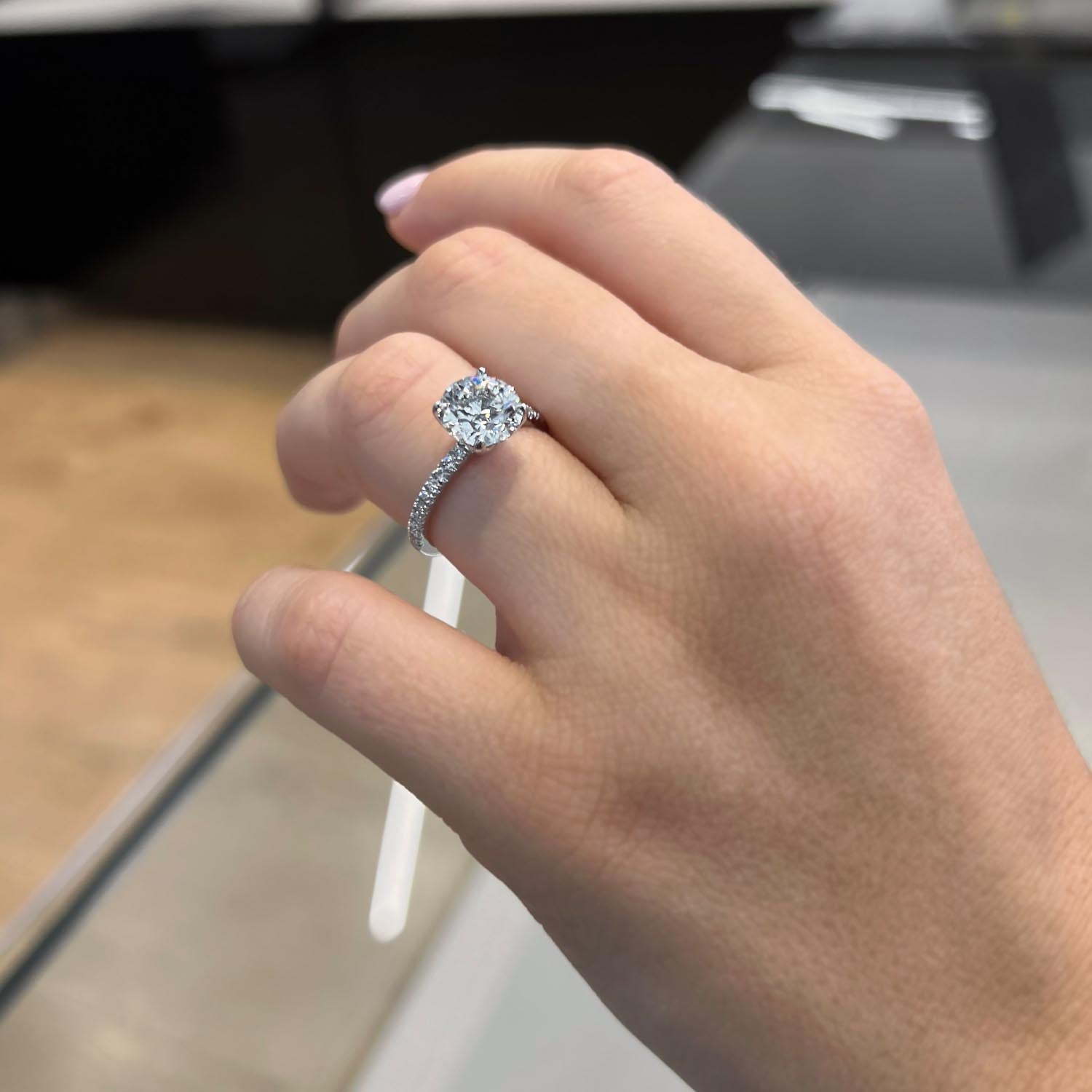 Aura 4-Prong Lab Grown Diamond Engagement Ring