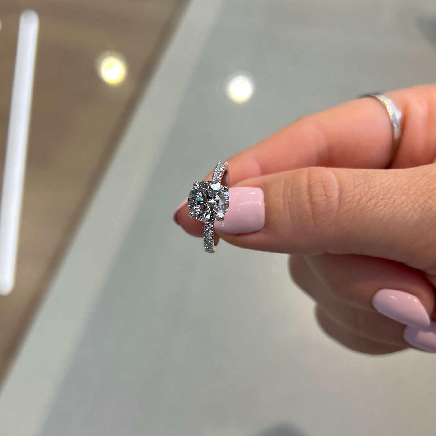 Aura 4-Prong Lab Grown Diamond Engagement Ring