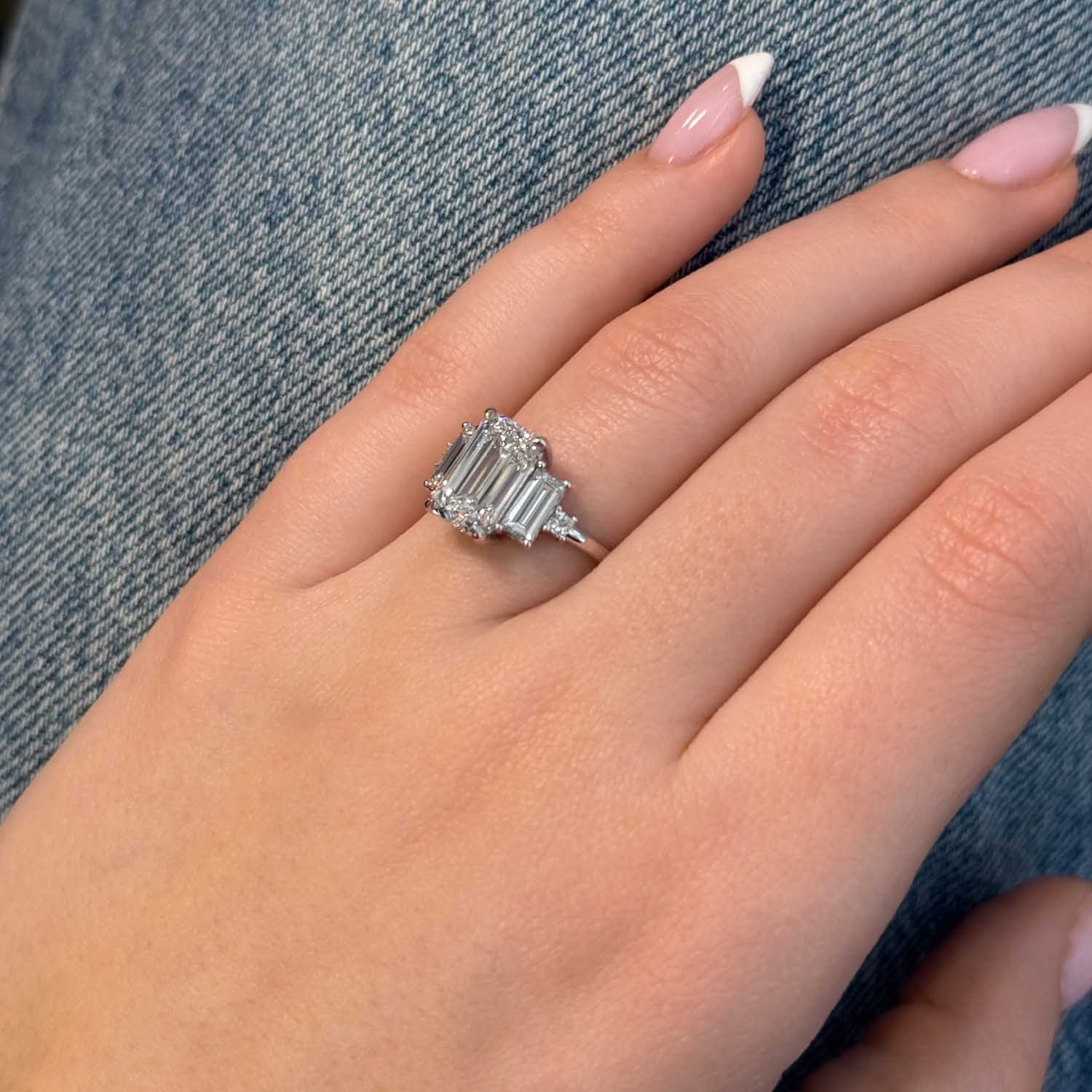 Vesper Five Stone Lab Grown Diamond Engagement Ring