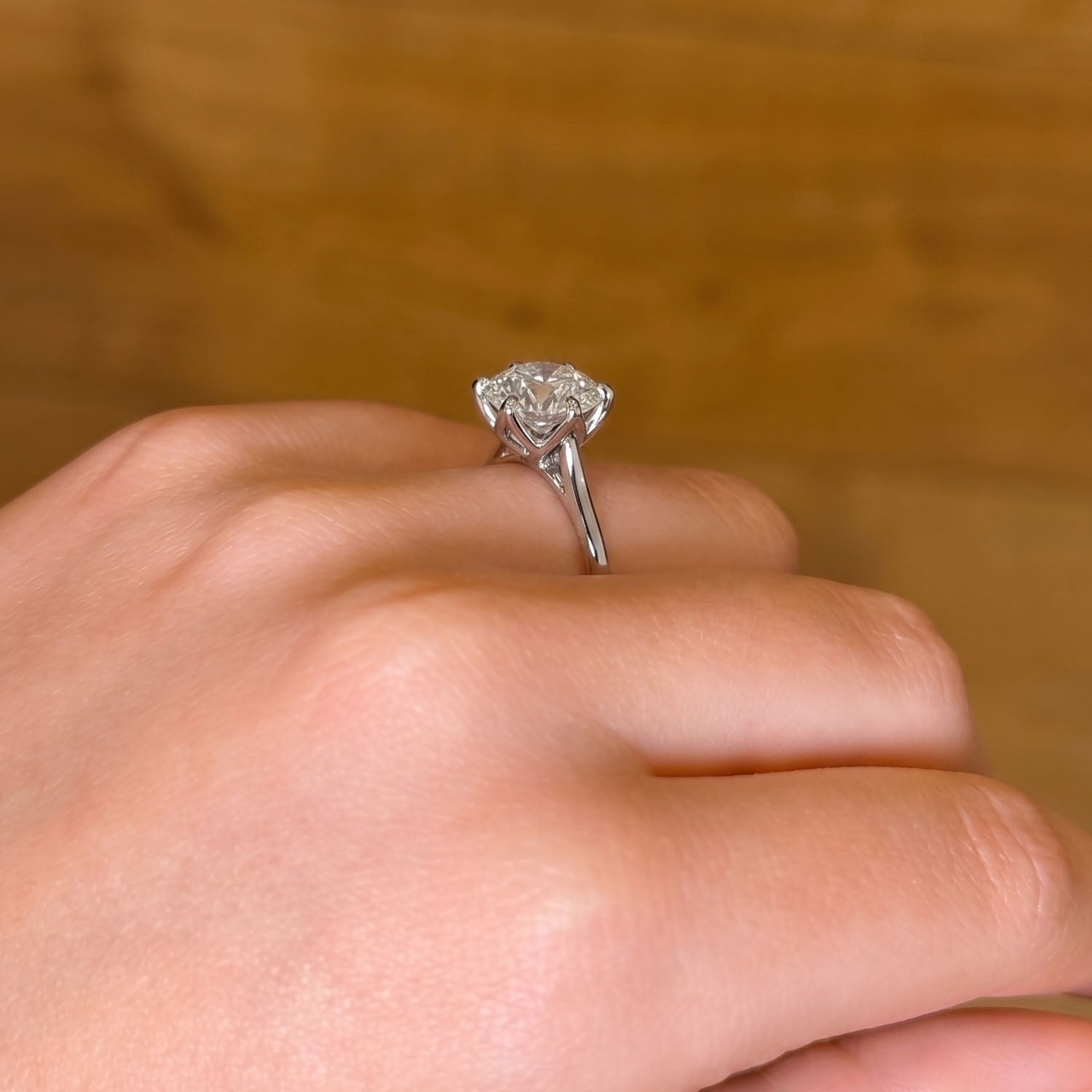 Solstice Solitaire Lab Grown Diamond Engagement Ring
