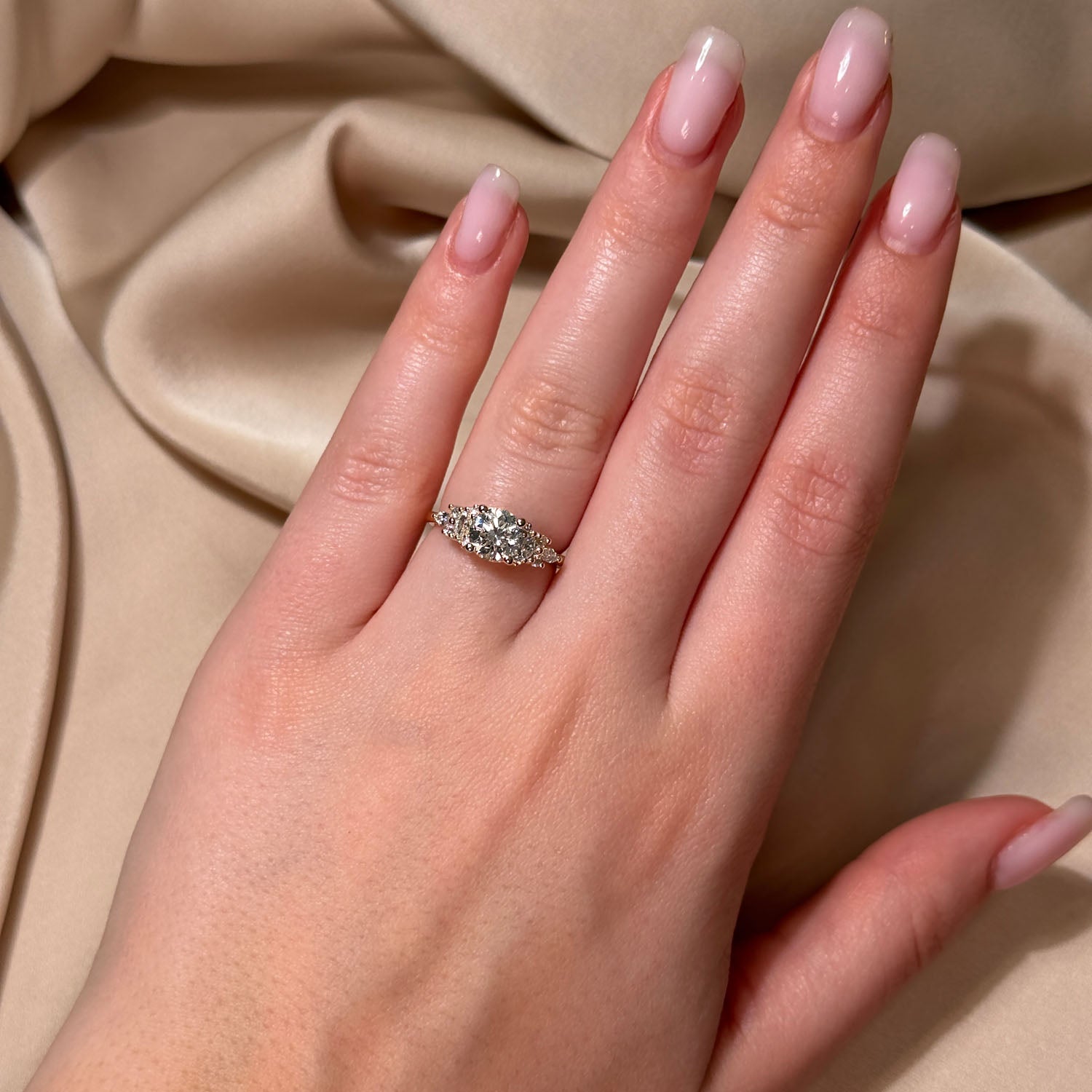 Everly Cluster Lab Grown Diamond Engagement Ring