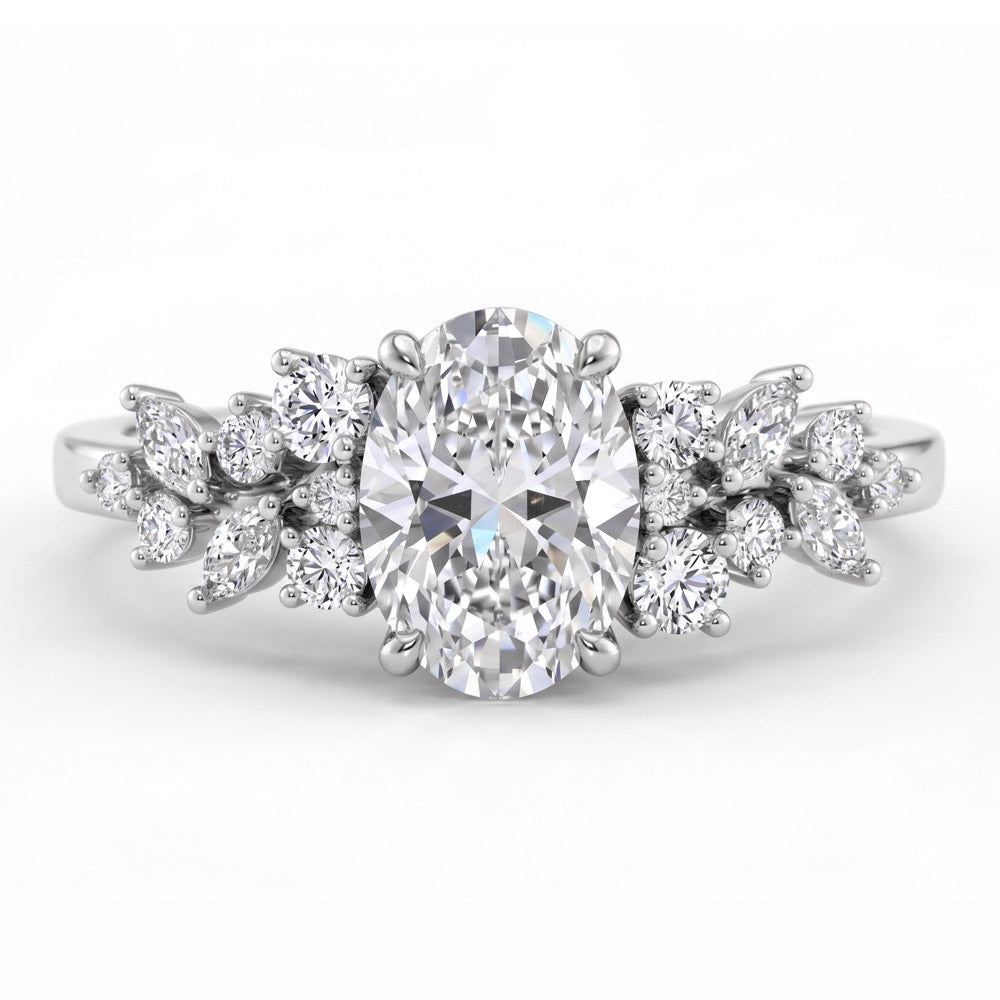 Zenith Snowdrift Lab Grown Diamond Engagement Ring