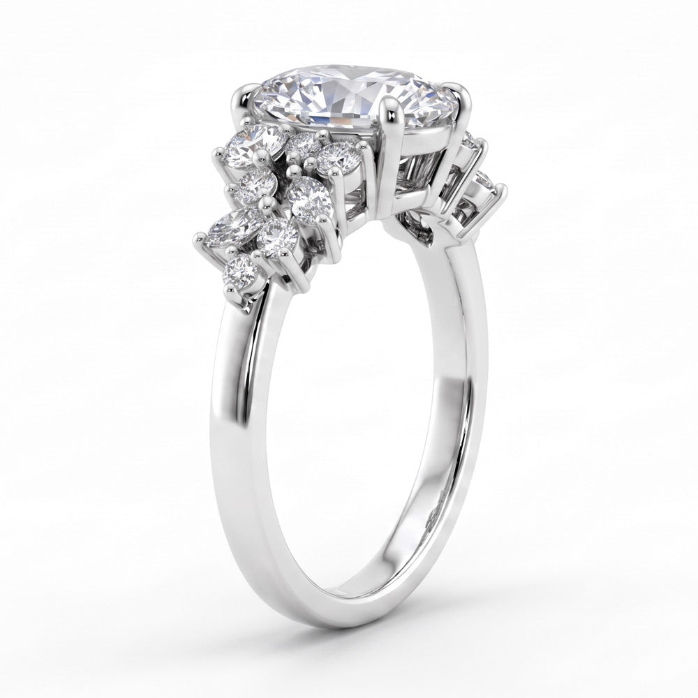 Zenith Snowdrift Lab Grown Diamond Engagement Ring