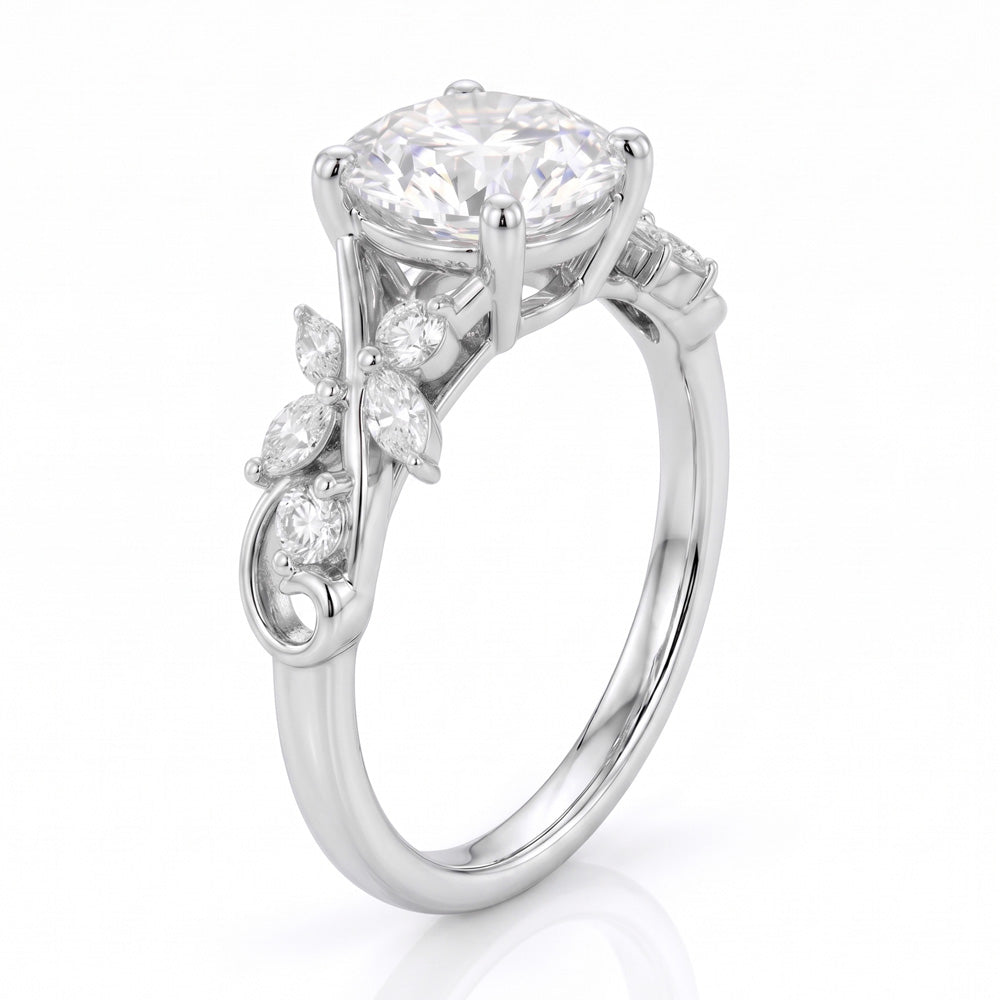 Promise Nature Inspired Lab Grown Diamond Engagement Ring