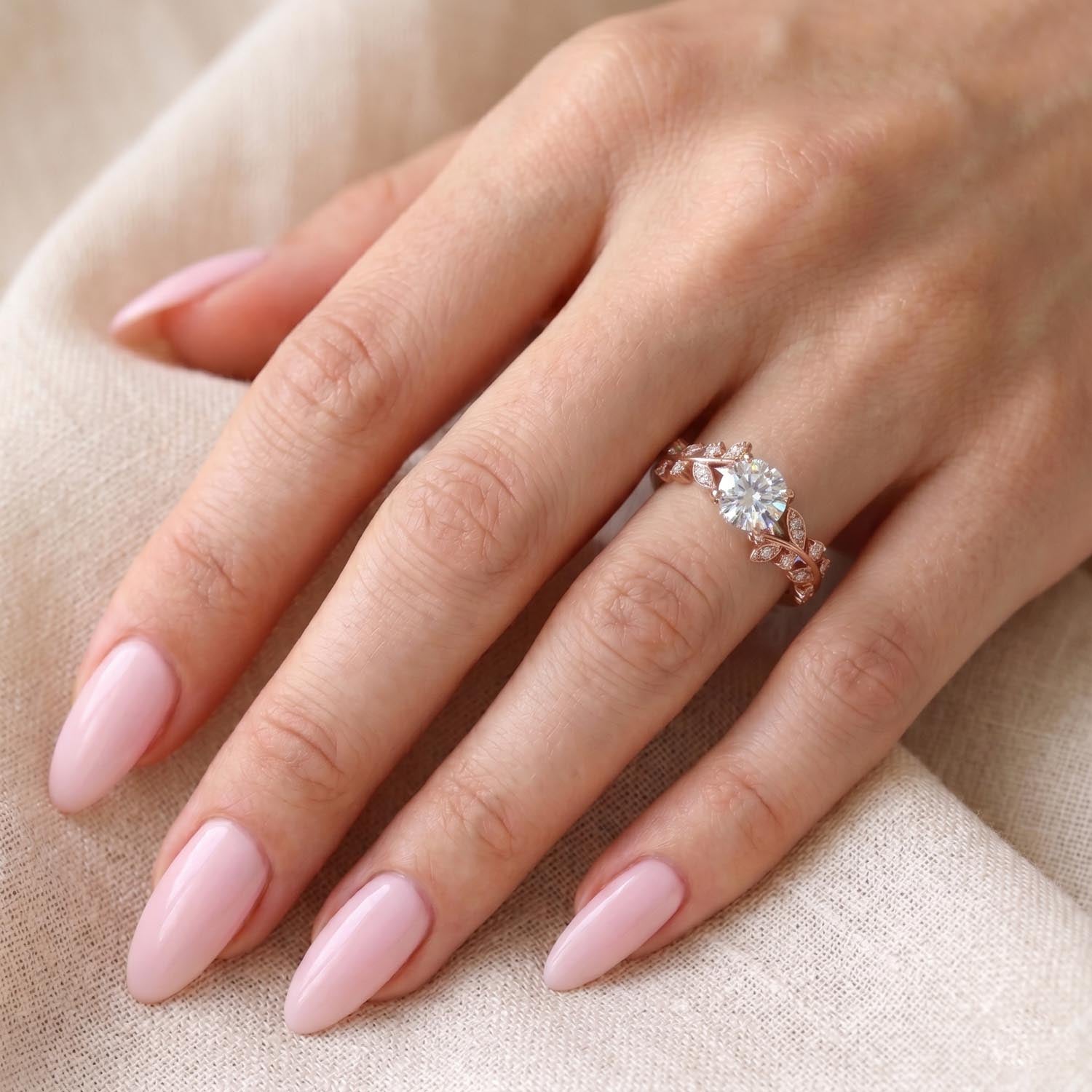 Devotion Nature Inspired Lab Grown Diamond Engagement Ring
