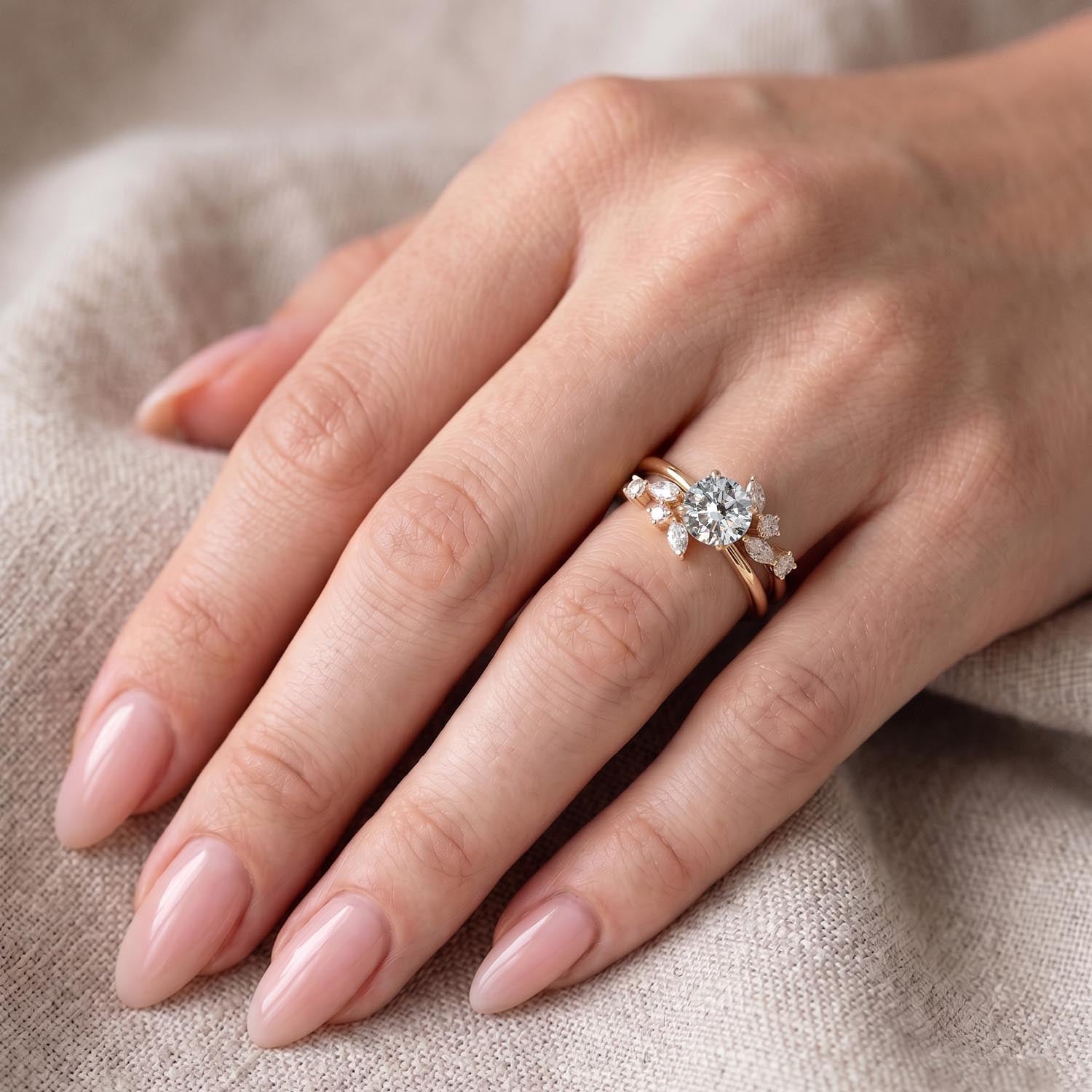 Destiny Nature Inspired Lab Grown Diamond Engagement Ring