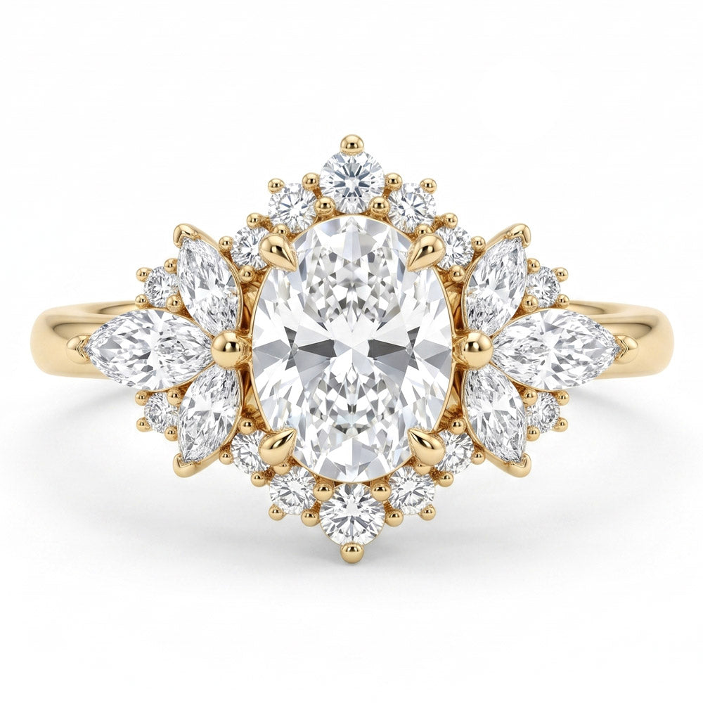 Cherish Halo Lab Grown Diamond Engagement Ring