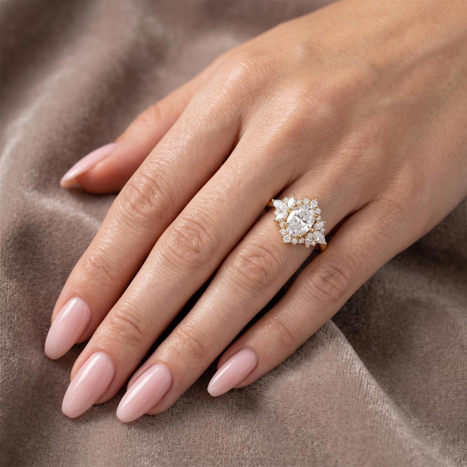 Cherish Halo Lab Grown Diamond Engagement Ring