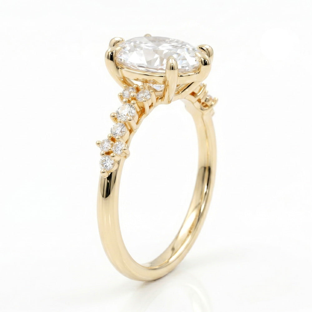 Meadow Nature Inspired Lab Grown Diamond Engagement Ring