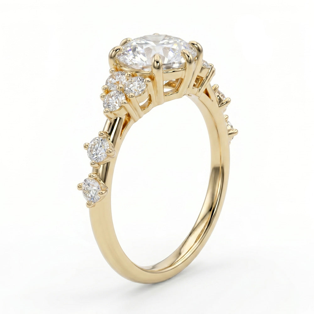 Hazel Cluster Lab Grown Diamond Engagement Ring