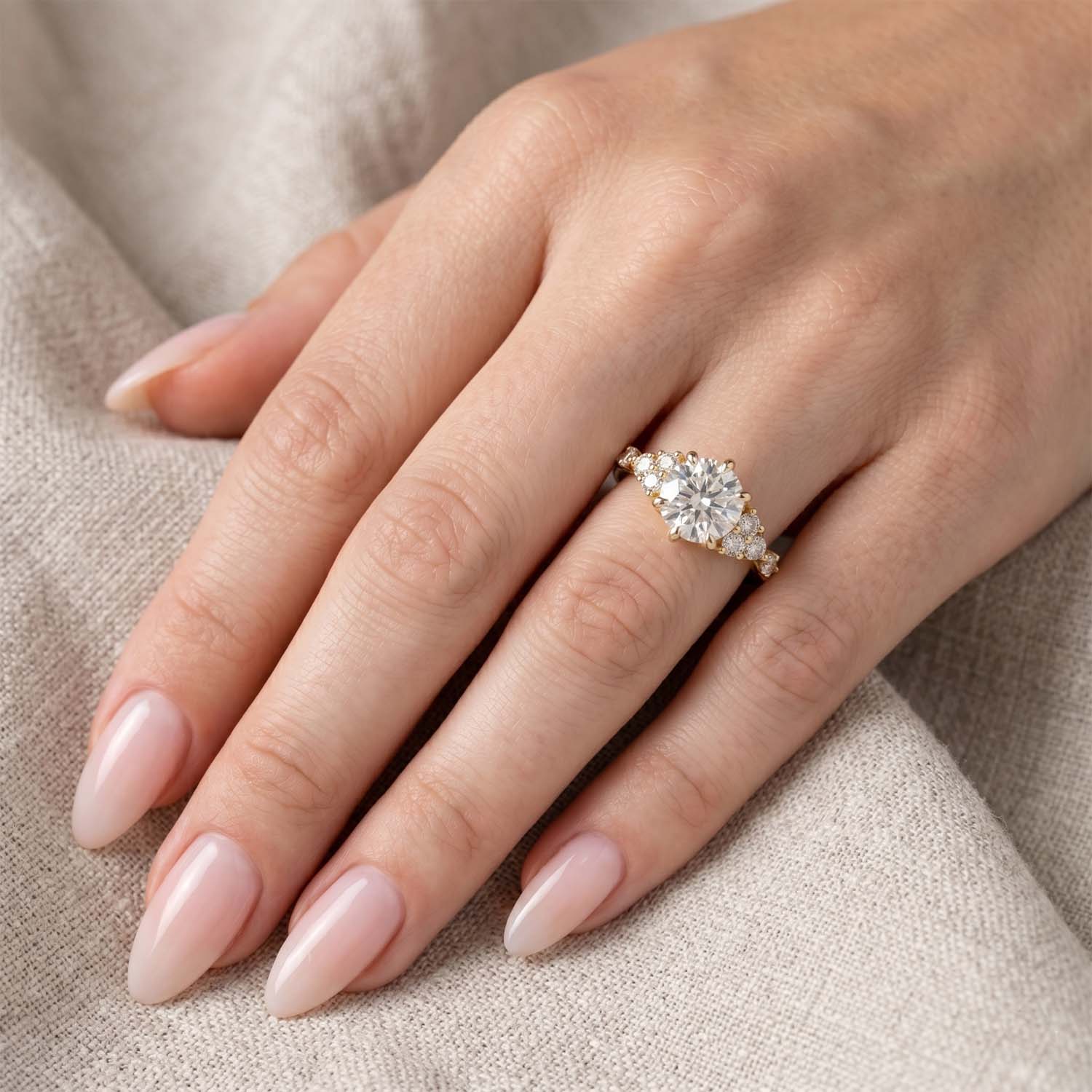 Hazel Cluster Lab Grown Diamond Engagement Ring