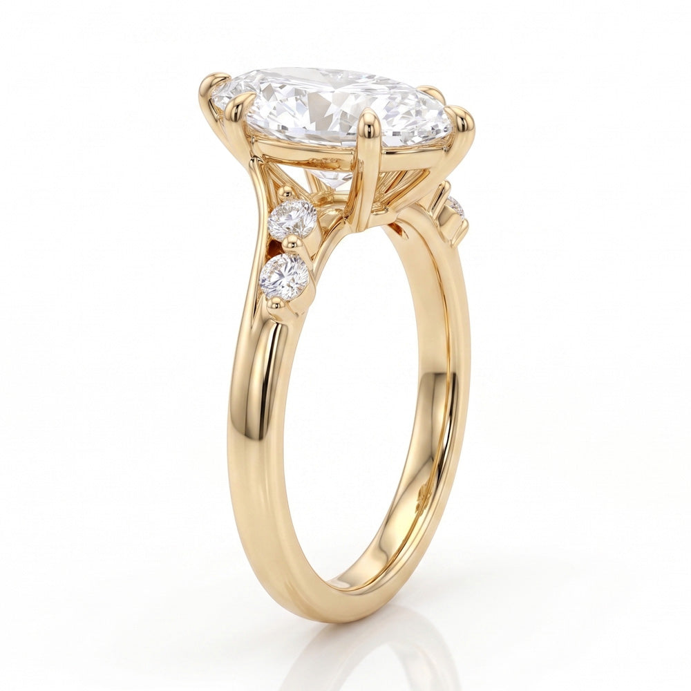 Majesty Twist Band Lab Grown Diamond Engagement Ring