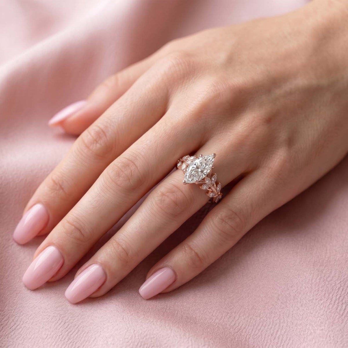 Juno Nature Inspired Lab Grown Diamond Engagement Ring