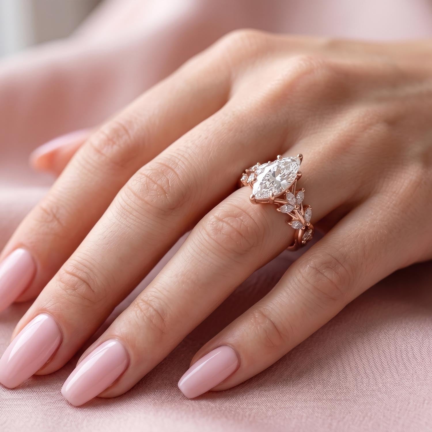 Juno Nature Inspired Lab Grown Diamond Engagement Ring