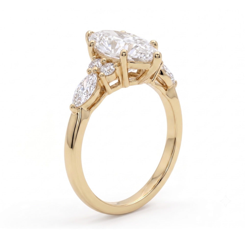 Valor Cluster Lab Grown Diamond Engagement Ring